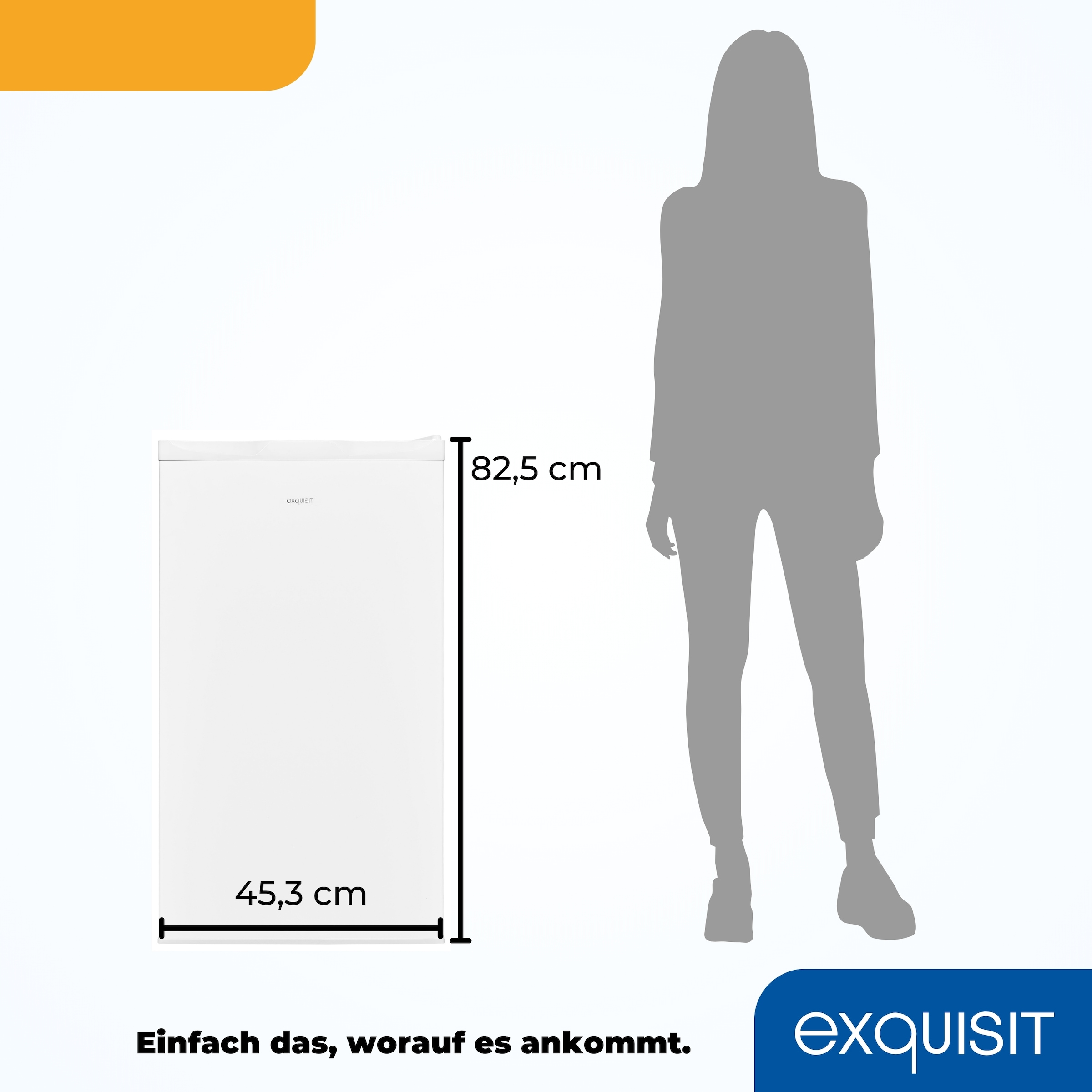 exquisit Gefrierschrank »GS230-H-040E weiss« 142,6 cm hoch 54,4 cm breit