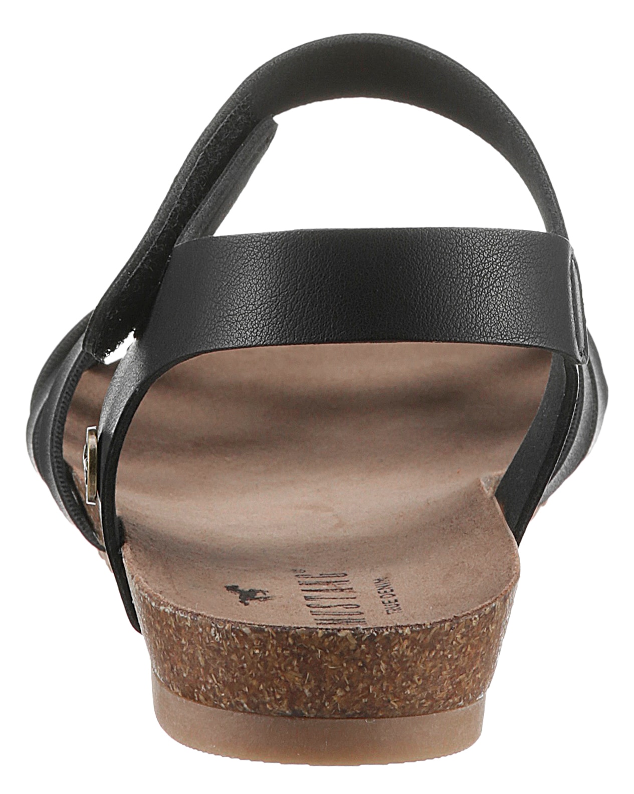 Mustang Shoes Riemchensandale, Sommerschuh, Sandalette, Klettschuh, mit Klettverschluss-Riemchen