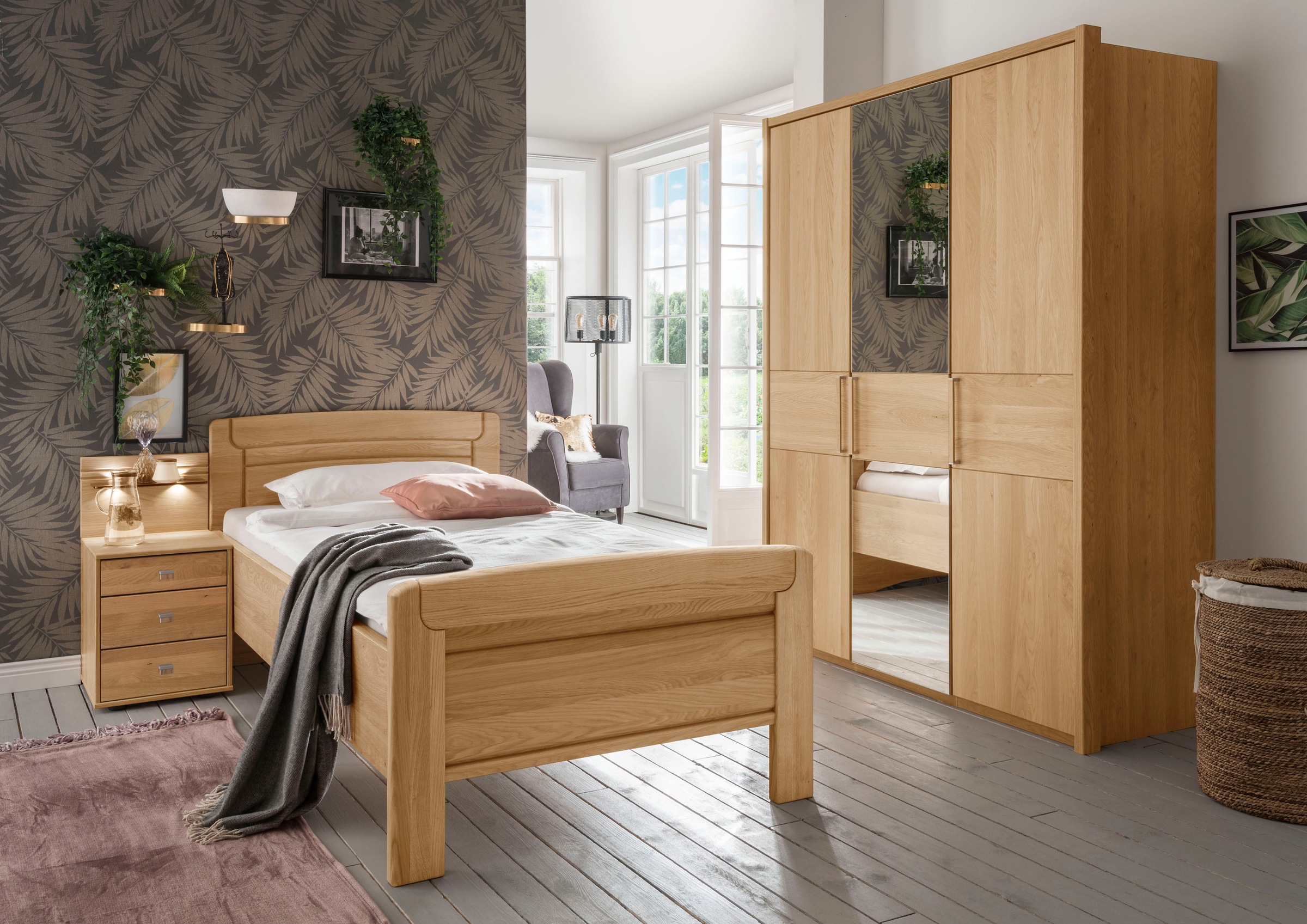 4. Bild von WIEMANN Holzbett »Kiruna, schöner Landhausstil, Made in Germany«, 4-fache Liegenhöhenverstellung, in vielen Breiten erhältlich