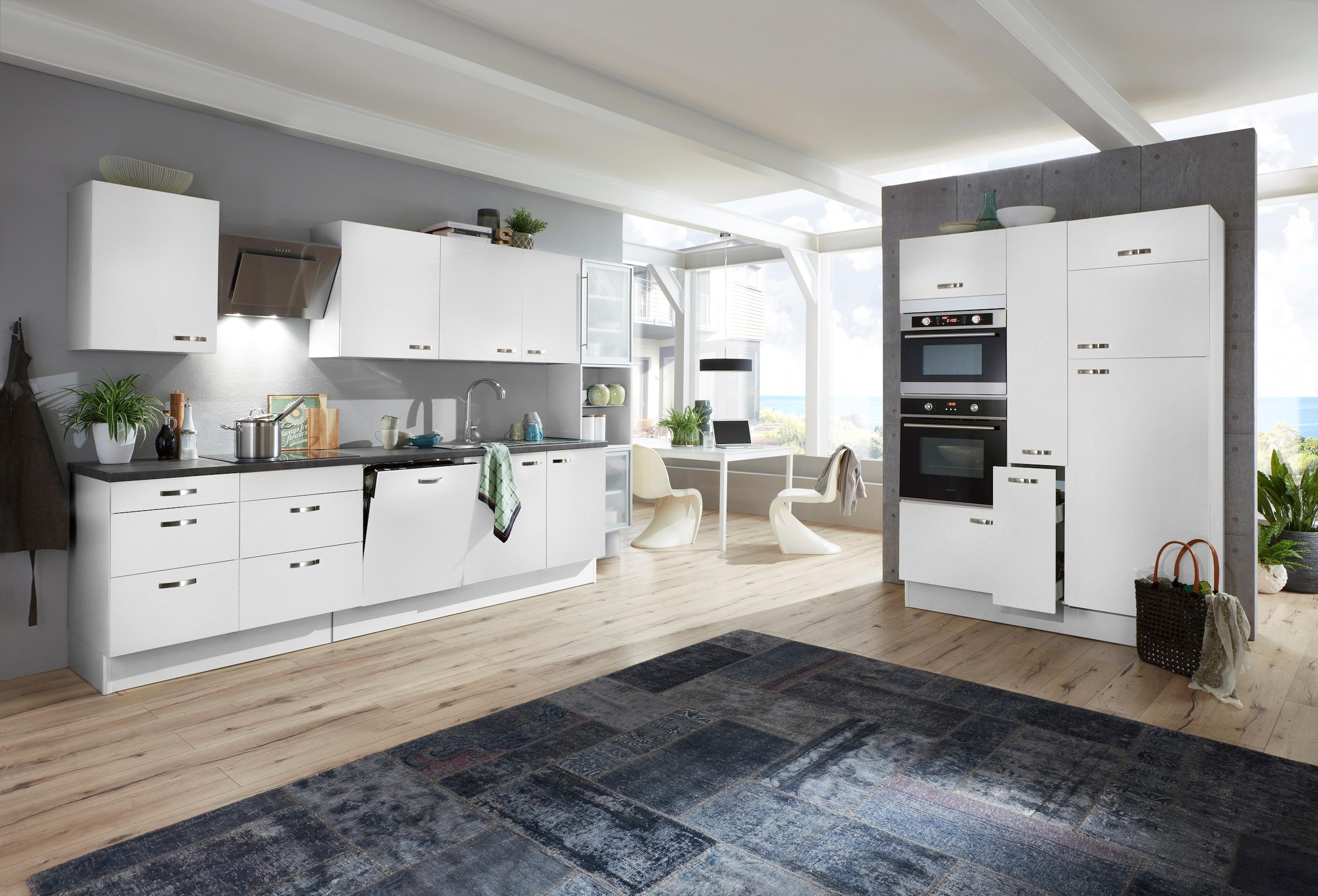 OPTIFIT Küchenzeile »Cara«, mit Vollauszügen und online 480 cm Breite bestellen Soft-Close-Funktion