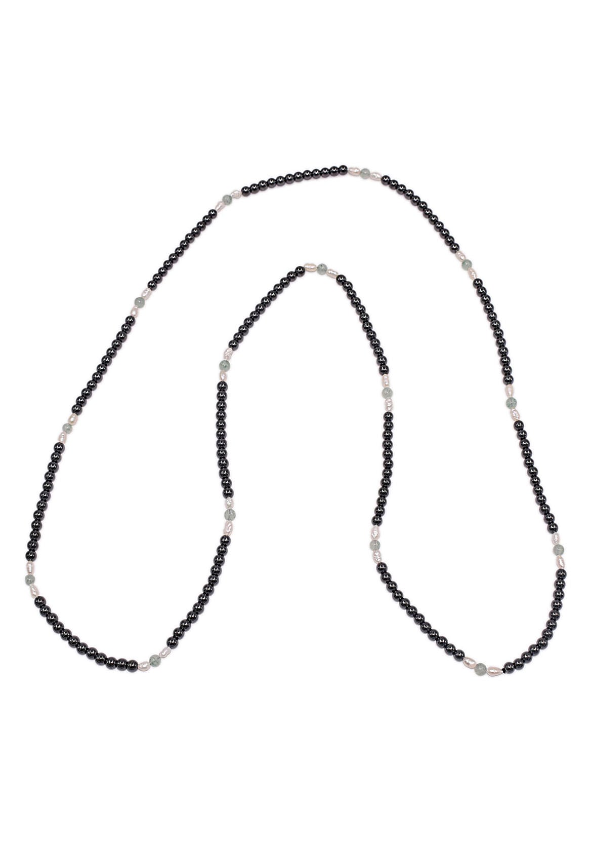 Firetti Lange Kette »Schmuck Geschenk Halsschmuck Halskette Edelsteinkette Achat Hämatit«, Made in Germany - mit Hämatit, Achat - mit Süßwasserzuchtperle
