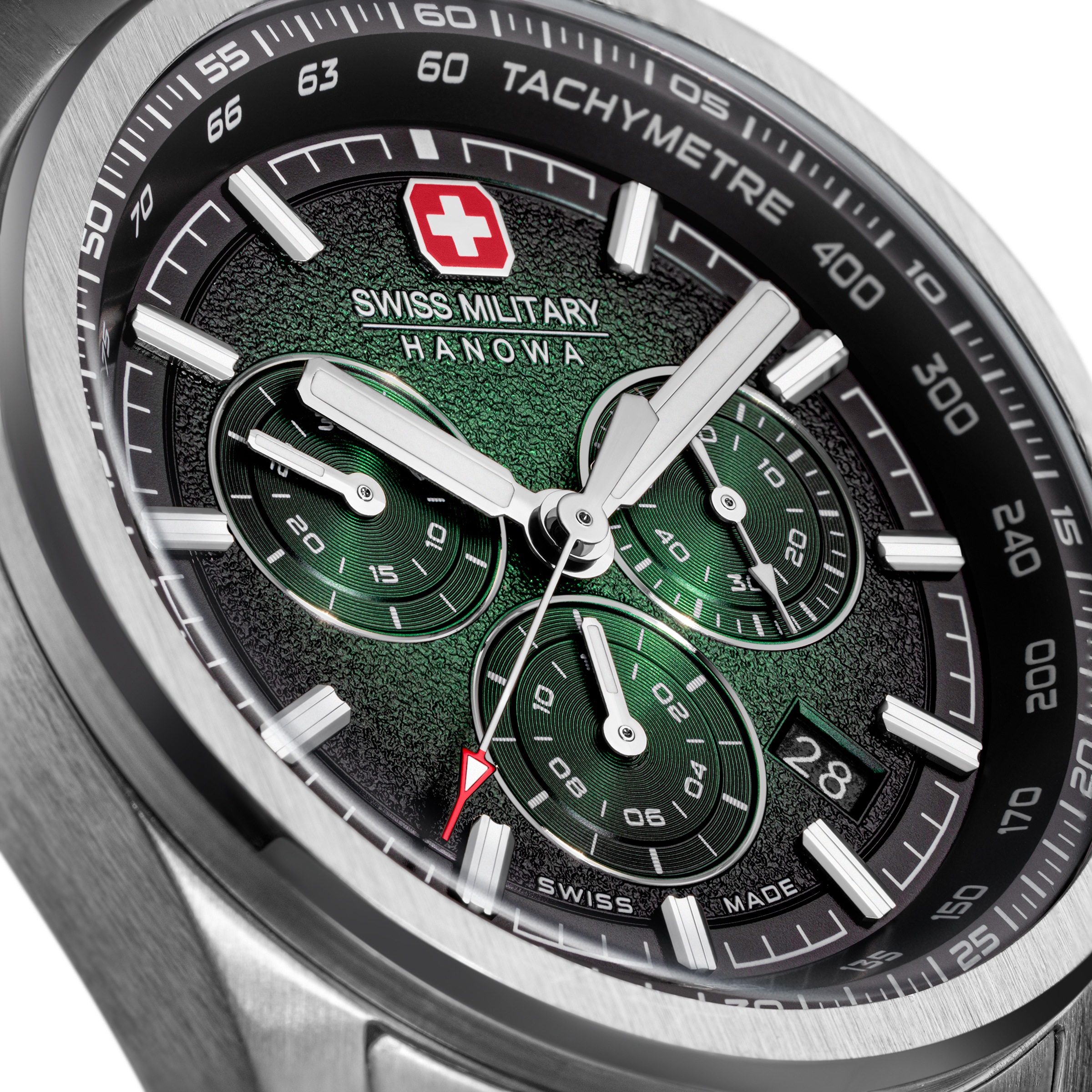 Swiss Military Hanowa Chronograph »Navalus Pro Chrono« Quarzuhr, Armbanduhr, Herrenuhr, Swiss Made, Edelstahlarmband, analog