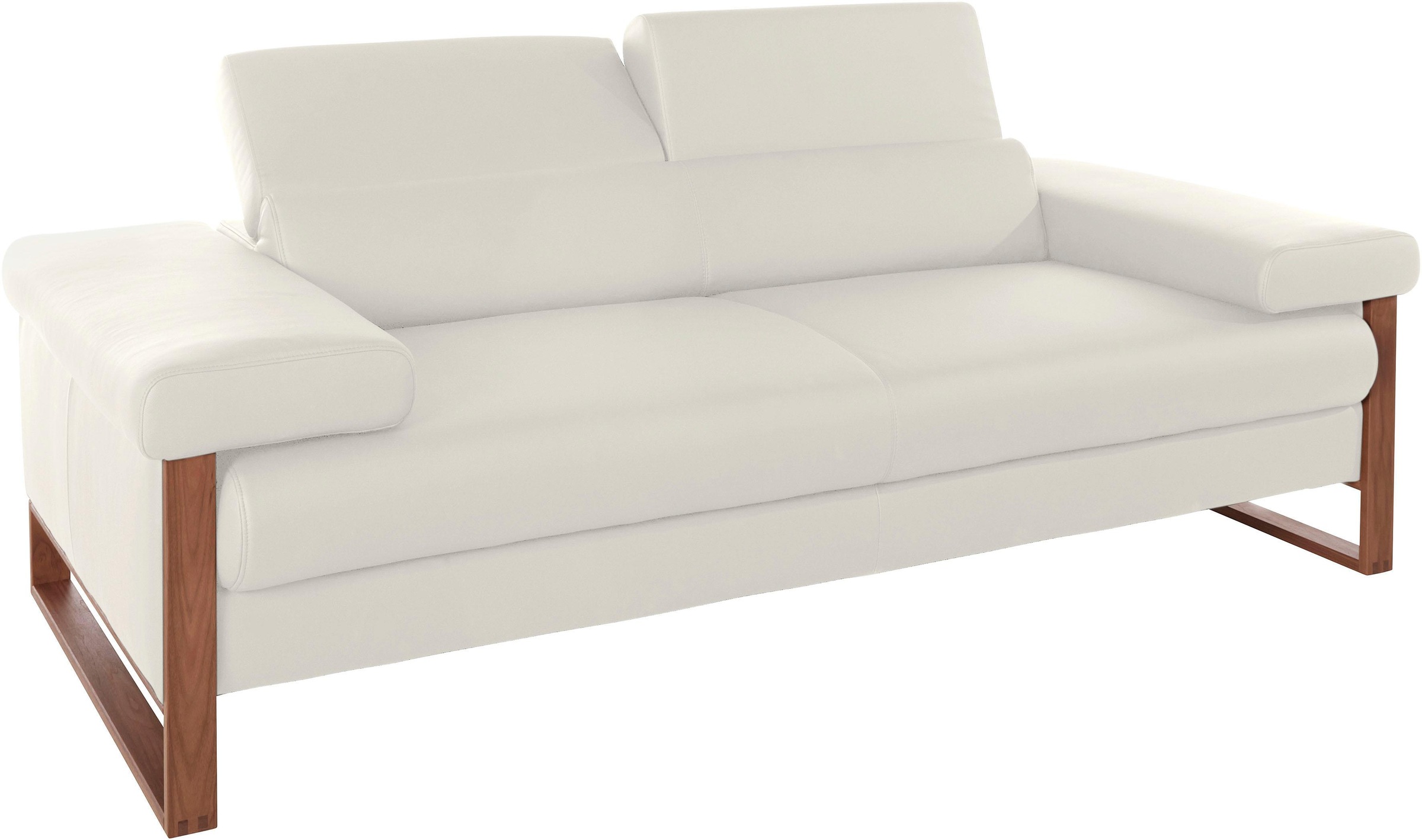 W.SCHILLIG 2-Sitzer »finn«, German Design Award 2016, Fußgestell Nussbaum natur, Breite 210 cm