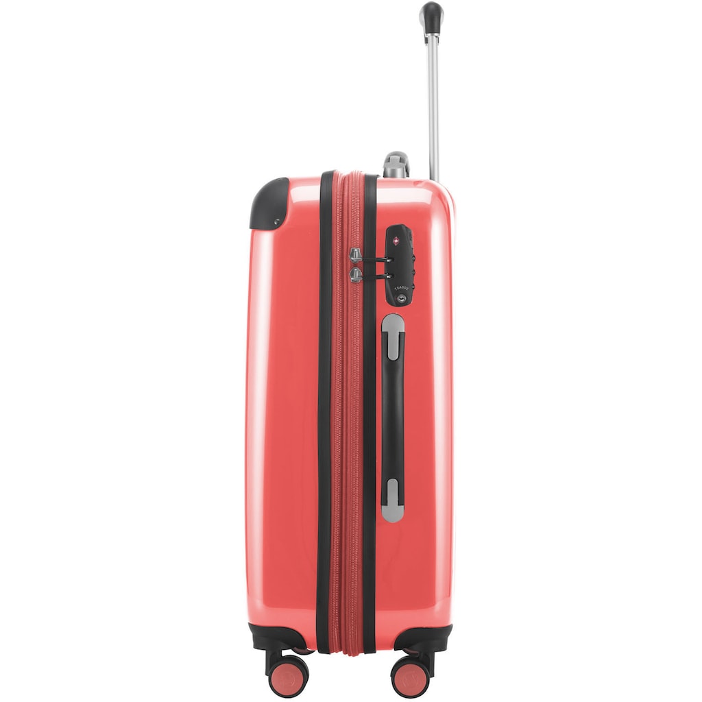 Hauptstadtkoffer Hartschalen-Trolley »Alex, 55 cm, Korall«, 4 Rollen