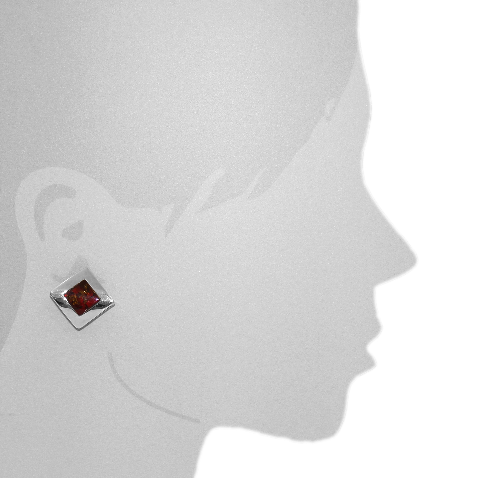 OSTSEE-SCHMUCK Paar Ohrclips »Ostsee-Schmuck Ohrclip Alvina 20 x 20 mm«, (2 tlg.)