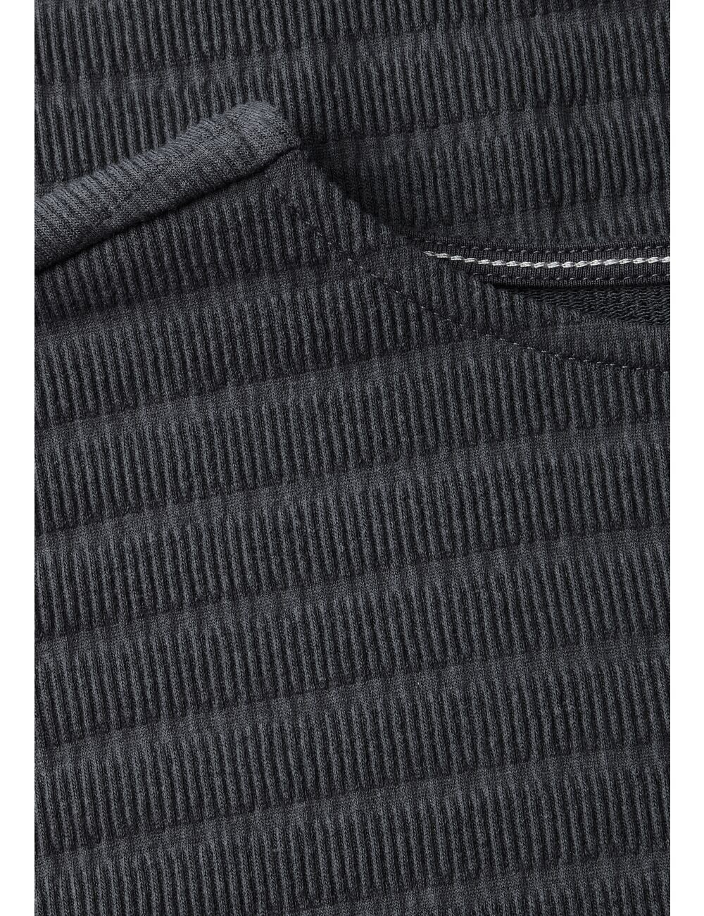 Cecil T-Shirt in Smok-Optik und mit Knoten-Detail