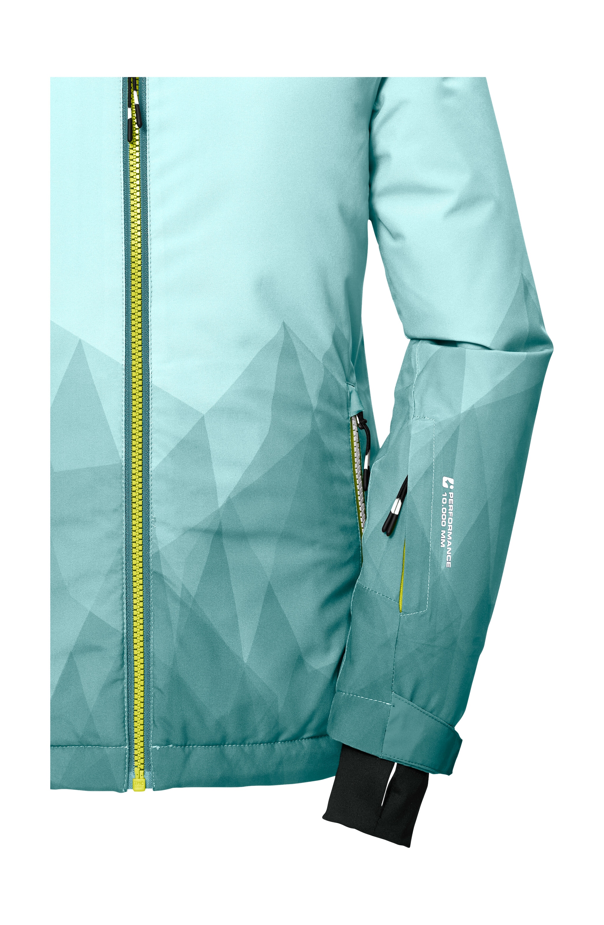 Killtec Skijacke »KSW 328 GRLS SKI JCKT«, Wasser- und winddichte Mädchen-Winterjacke mit verstellbarer Kapuze