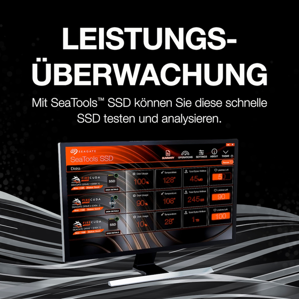 Seagate Gaming-SSD »FireCuda 120«, 2,5 Zoll, Anschluss SATA III