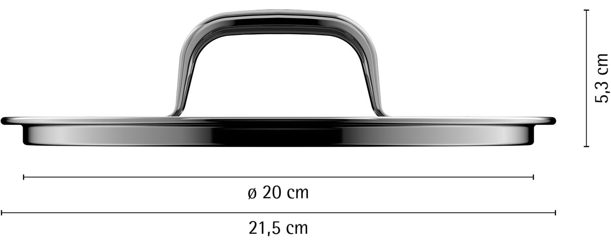WMF Deckel »Fusiontec Mineral Pro« Ersatz-Glasdeckel, spülmaschinengeeignet, Made in Germany
