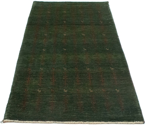morgenland Wollteppich »Loribaft Teppich handgeknüpft grün«, rechteckig, ha günstig online kaufen