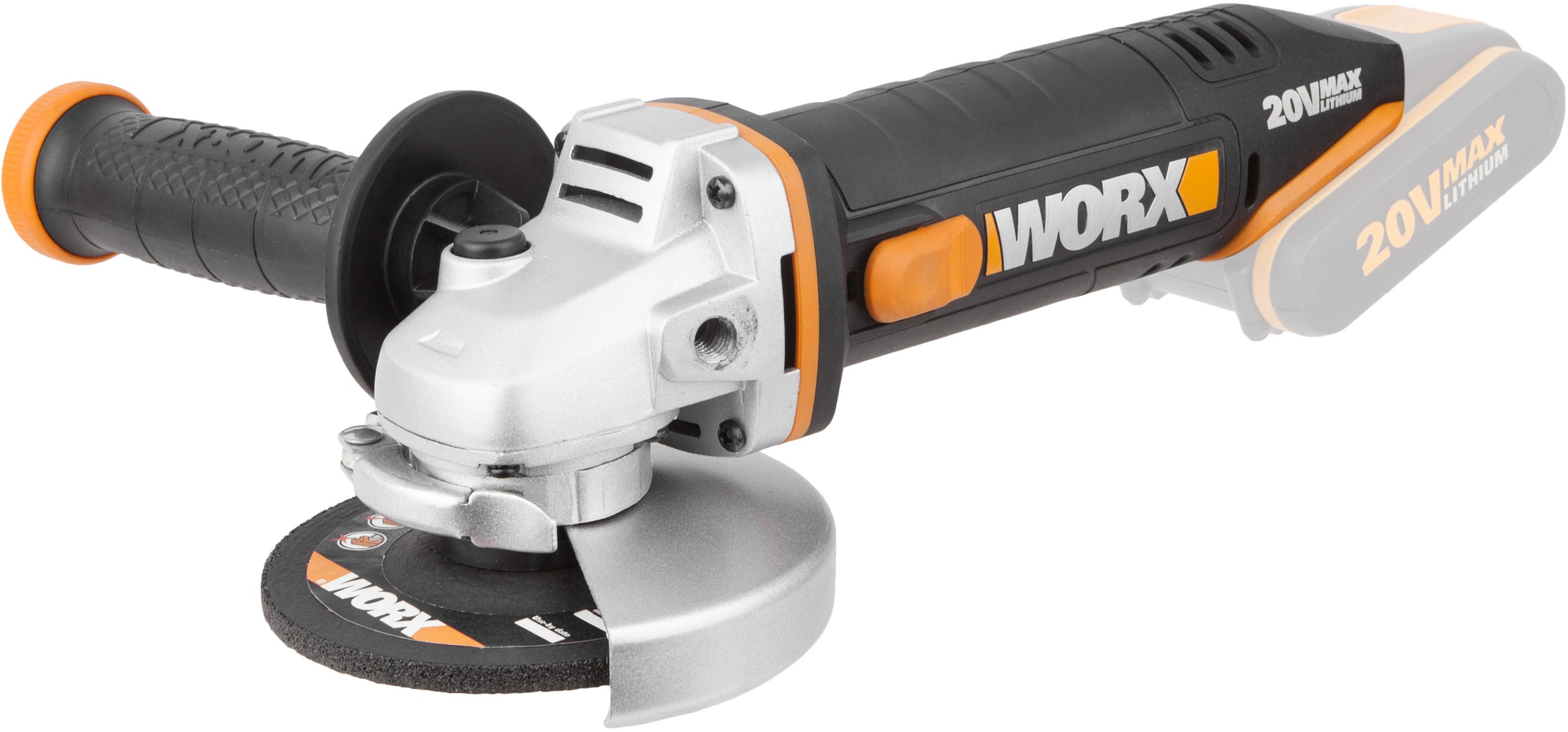 Worx Akku-Winkelschleifer »WX800.9«, einfach zum Schleifen & Schneiden, ohne Akku & Ladegerät