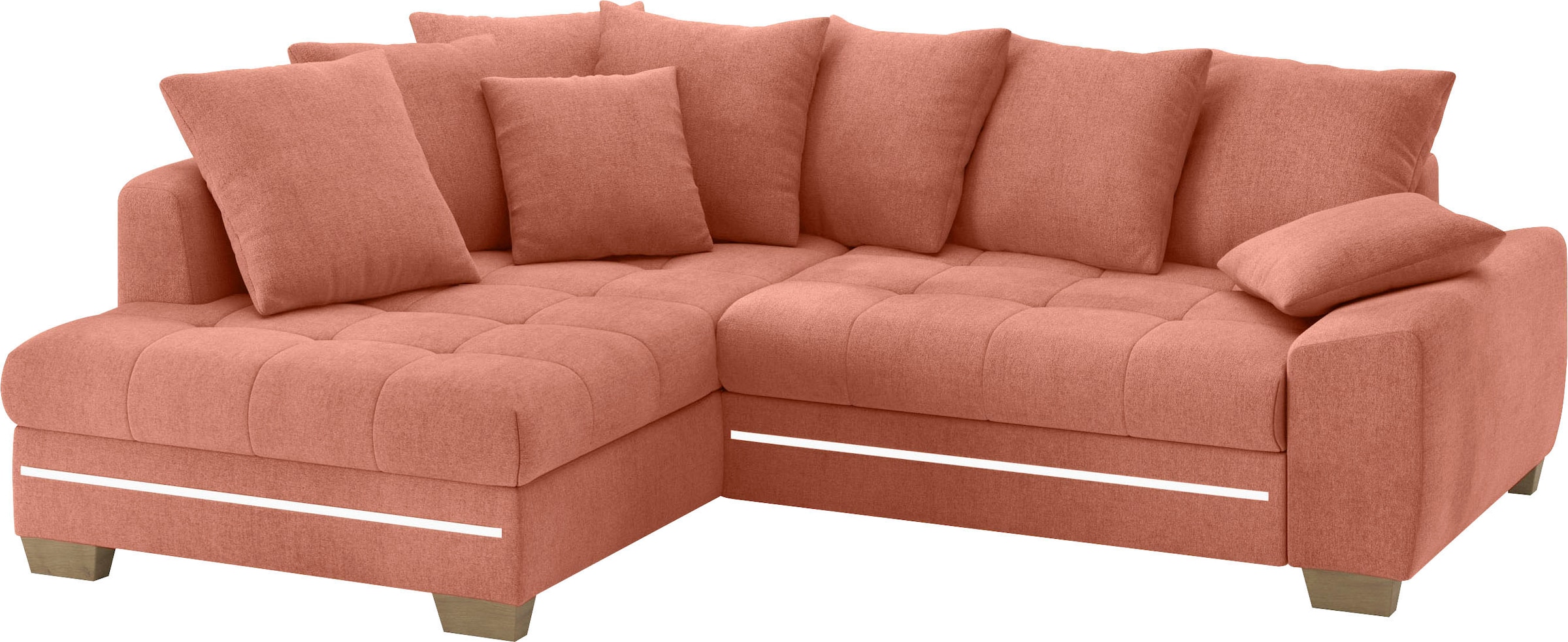 Mr. Couch Ecksofa »Nikita II, L-Form«, mit Kaltschaum, RGB-LED Beleuchtung, günstig online kaufen