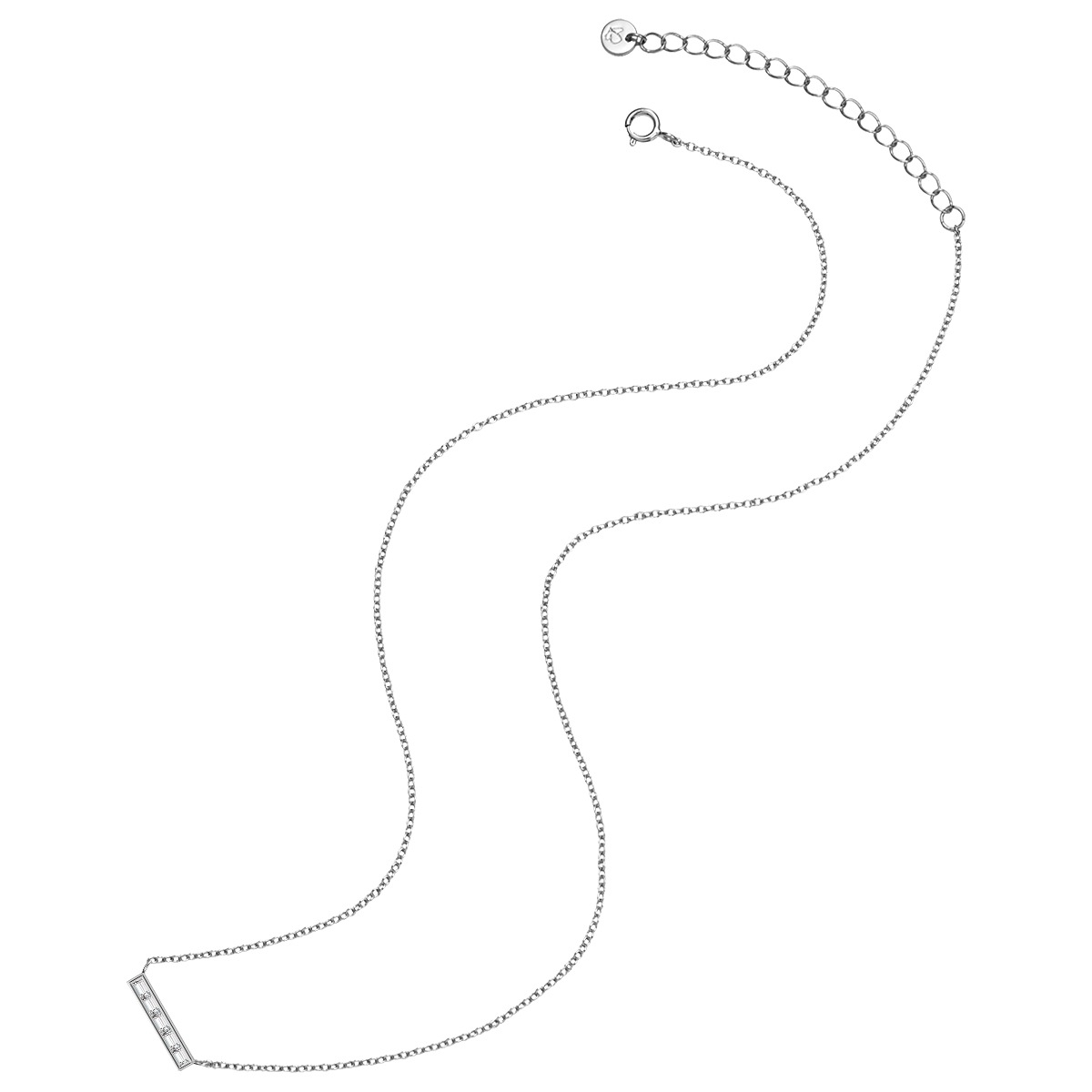 Glanzstücke München Kette mit Anhänger »GSM1214« Kette mit Anhänger Sterling Silber Zirkonia weiß