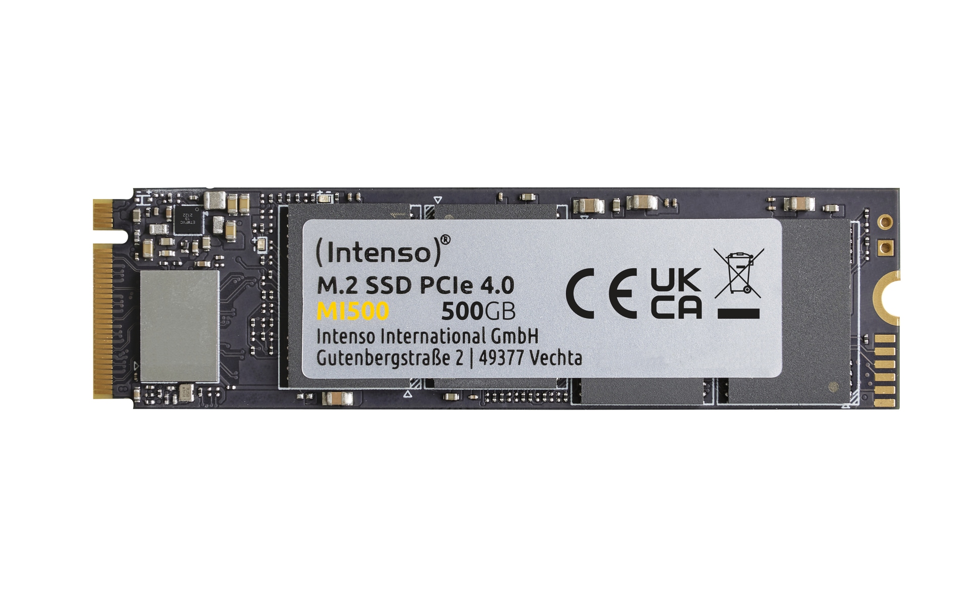 Intenso SSD-Festplatte »M.2 SSD PCIe 500 GB MI500«, Anschluss M.2 PCIe 4.0