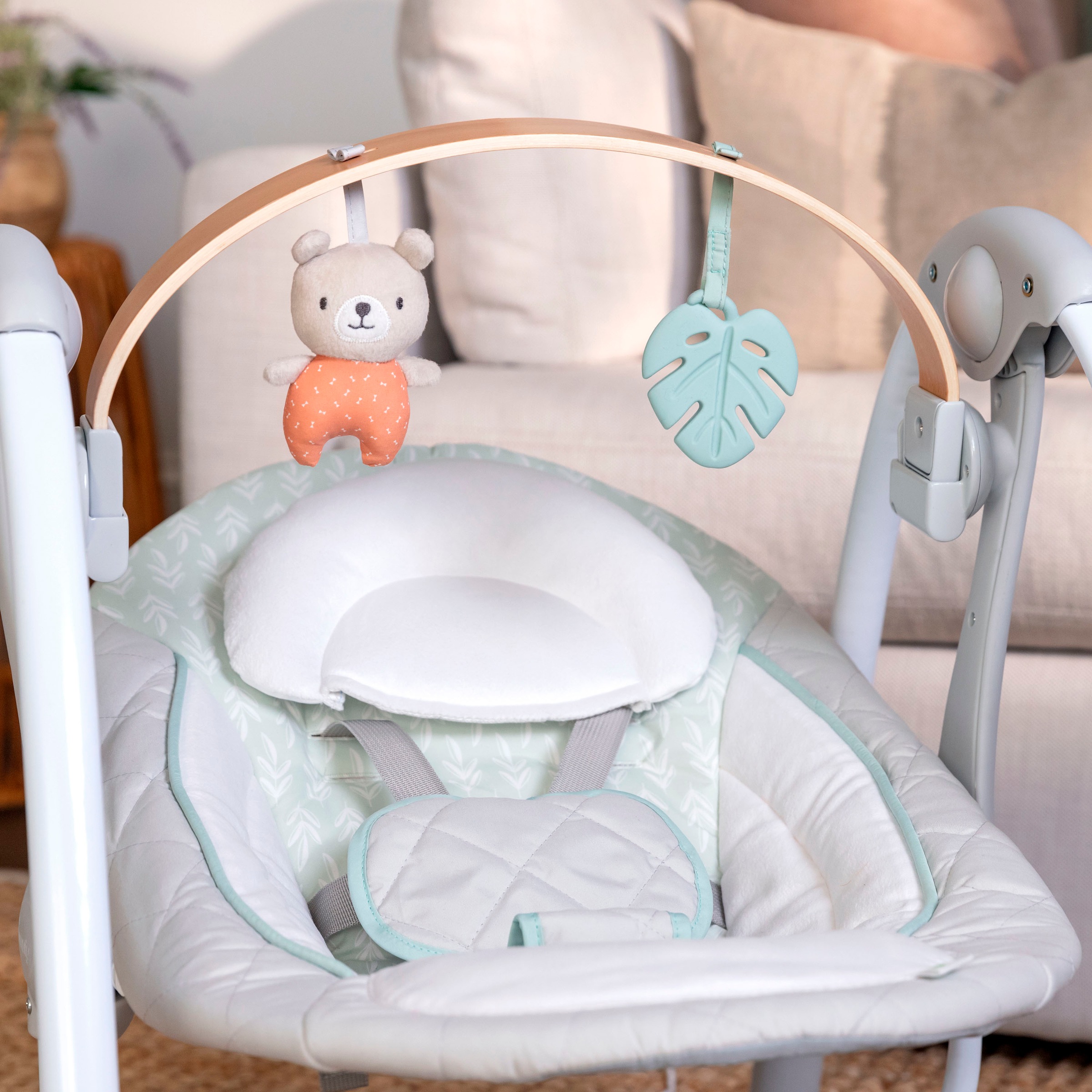 ingenuity Babywippe »Cozy Spot Swing 'n Go Portable Swing«, bis 9 kg, mit Sound-Effekt