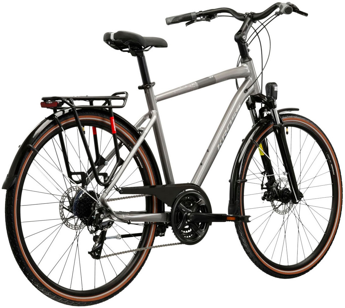 Kross Trekkingrad »KROSS Trekkingrad 28" Trans 3.0 ULT.RA silver 24 Gänge« 24 Gang Shimano ACERA M3020 Schaltwerk Kettenschaltung