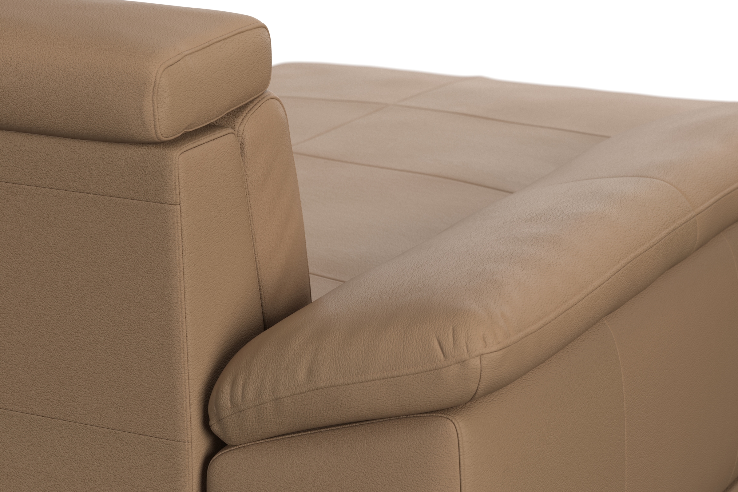 sit&more Wohnlandschaft »Cabrio U-Form, mit Sitztiefenverstellung, Arm- und Kopfteilverstellung«, 3 Nierenkissen, Federkern, optional Bettfunktion und Stauraum