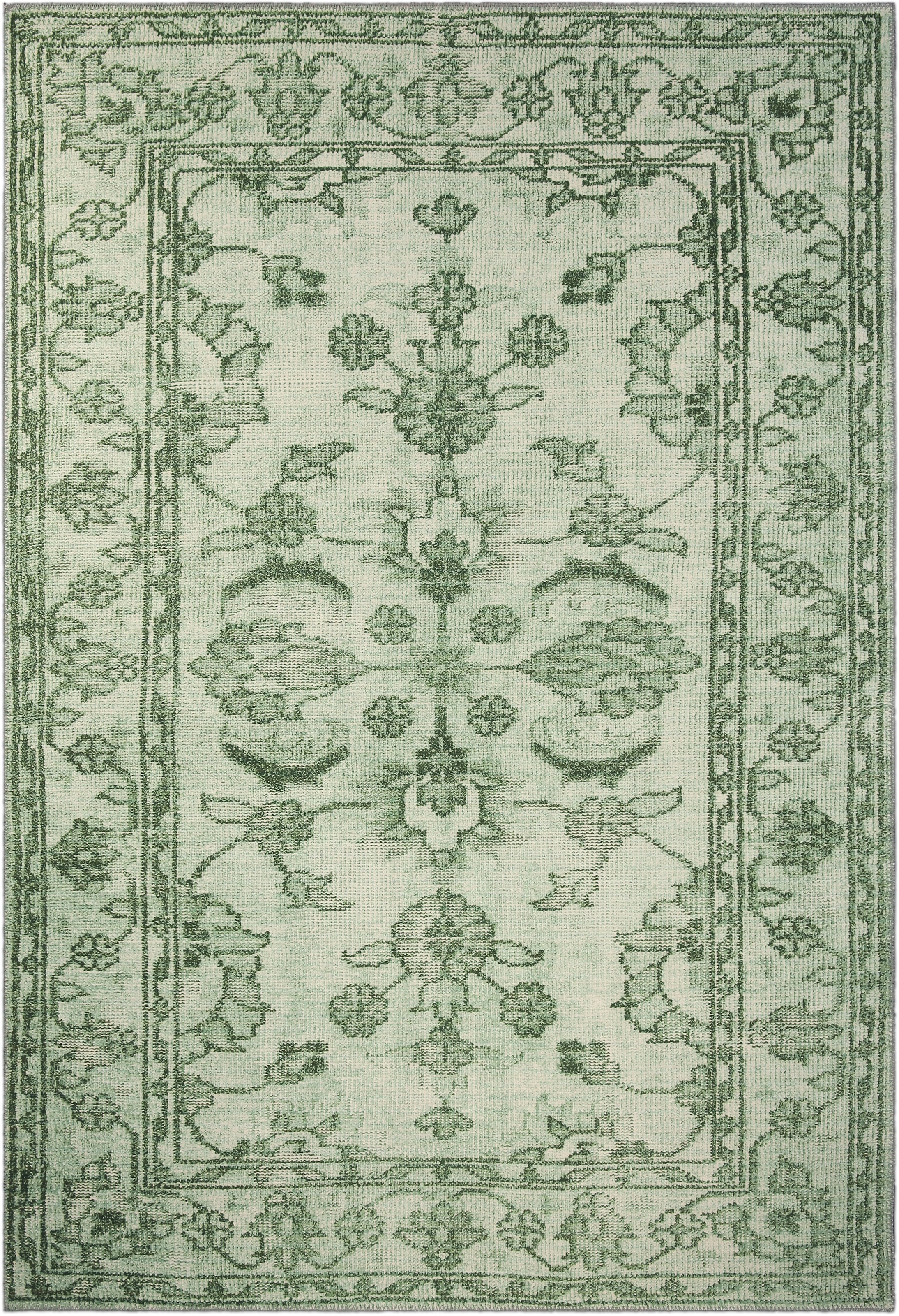 Leonique Kurzflor Teppich bestellen Teppich und bequem »Nejla«, schnell mit Orient-Vintage-Optik, rechteckig, Bordüre,