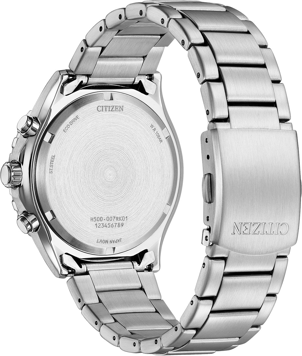 Citizen Chronograph, Armbanduhr, Herrenuhr, Solar, Stoppfunktion, Edelstahlarmband
