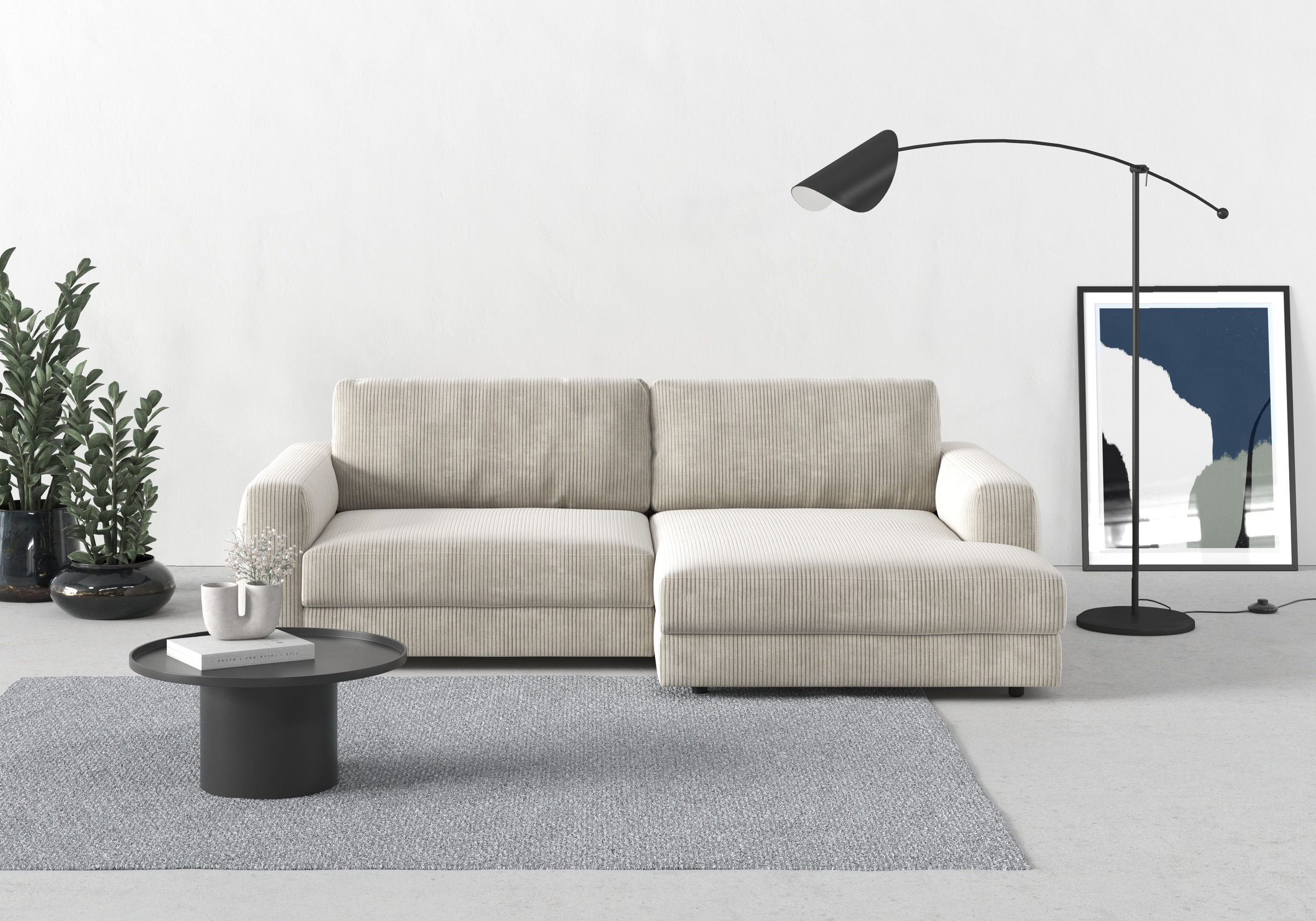 TRENDMANUFAKTUR Ecksofa »Bourbon, Designsofa mit tollem Sitzkomfort, L-Form günstig online kaufen