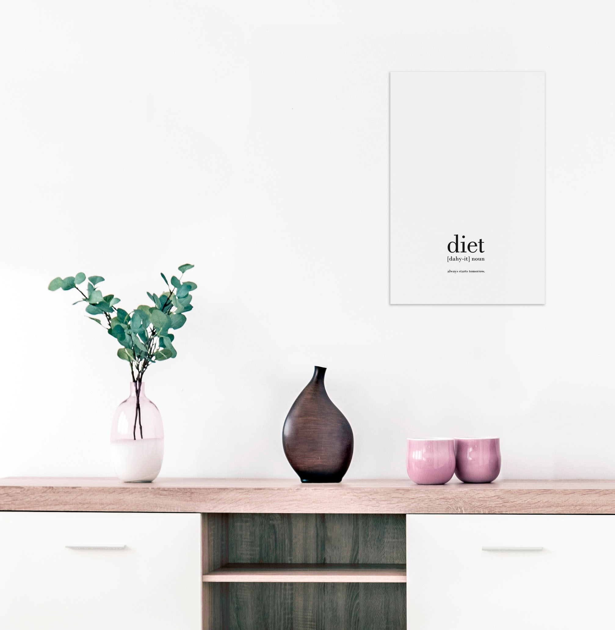 kaufen online queence Wanddekoobjekt »diet«