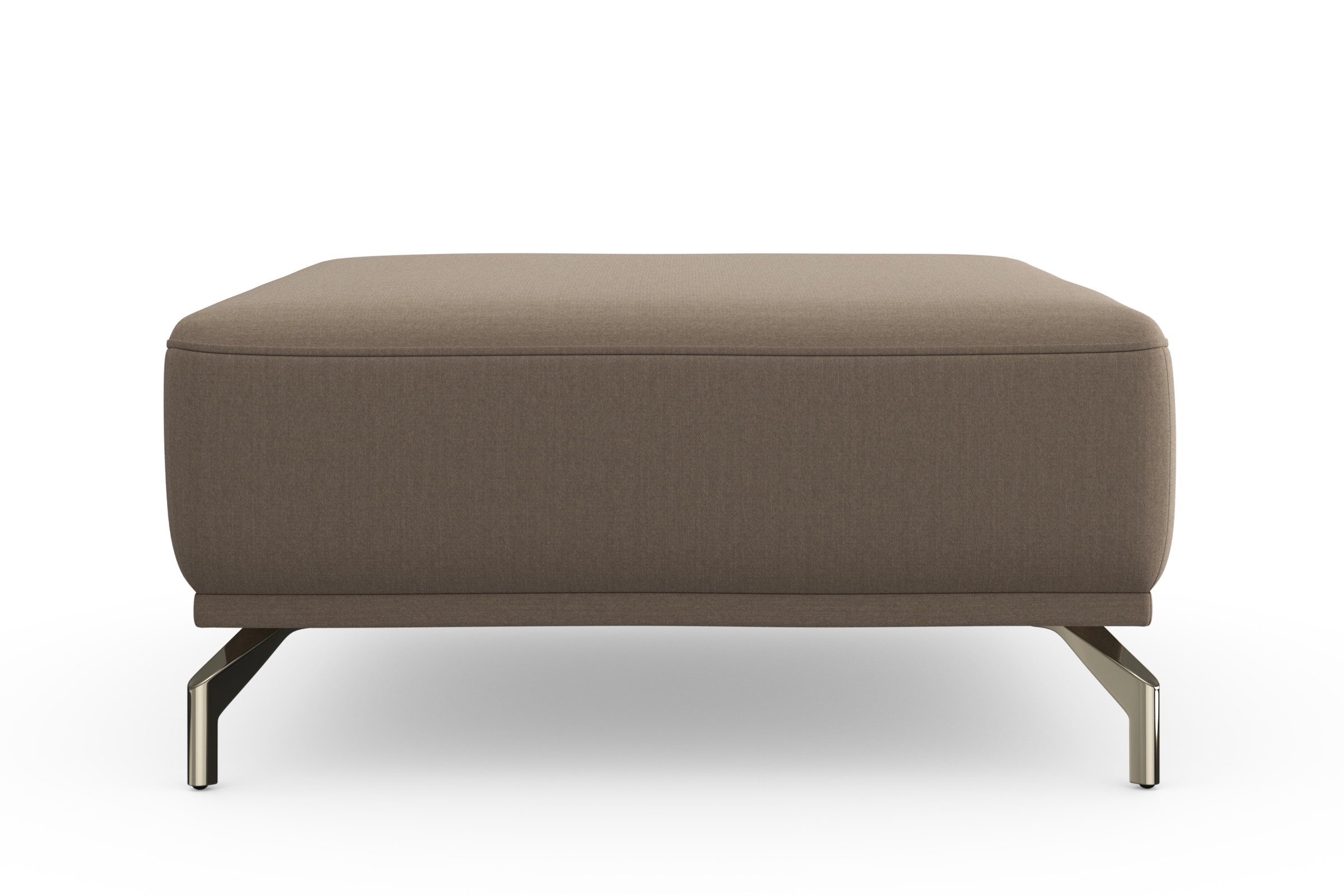 sit&more Hocker »Bailando«, mit Federkern und satinierten Nickelfüßen