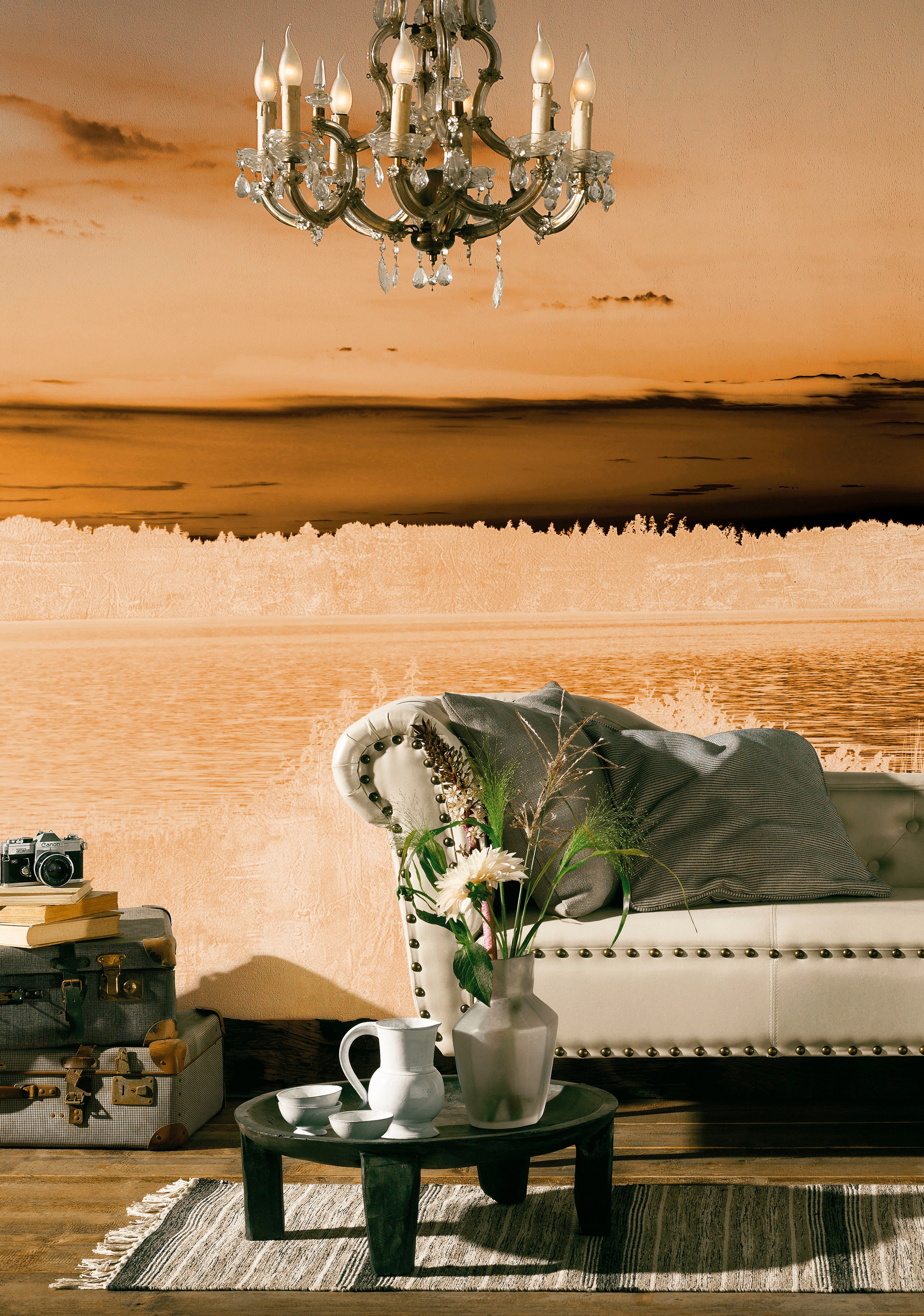 Architects Paper Fototapete »Atelier 47 Landscape Artwork 1« Wald glatt Vli günstig online kaufen