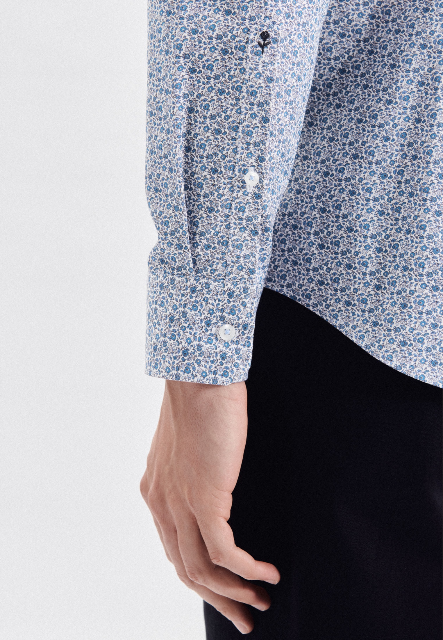 seidensticker Businesshemd »X-Slim« X-Slim 1/1 Button-Down-Kragen Druck