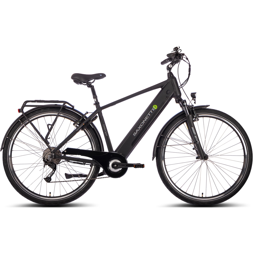 SAXONETTE E-Bike »Comfort Sport«, 9 Gang, Shimano, Alivio, Heckmotor 250 W