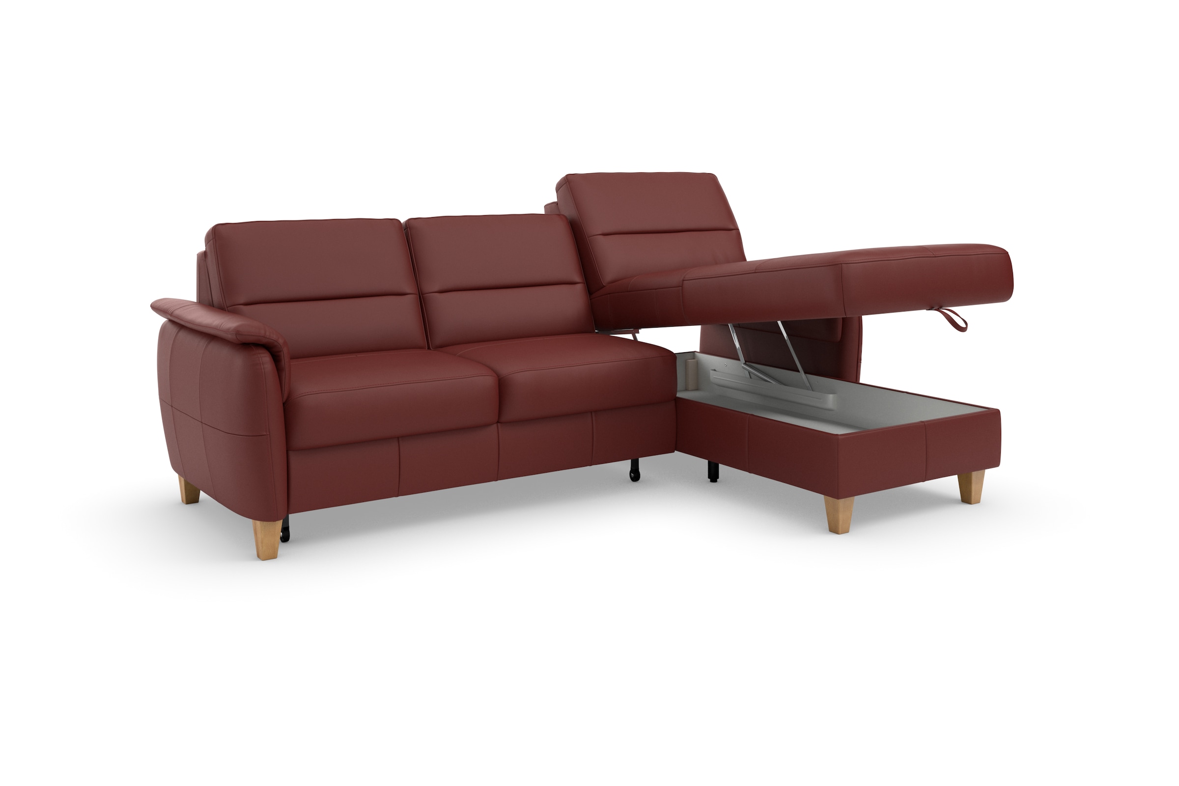 Home affaire Ecksofa »Palmera L-Form«, Federkern, wahlweise mit Bettfunktion und mit/ohne Bettkasten