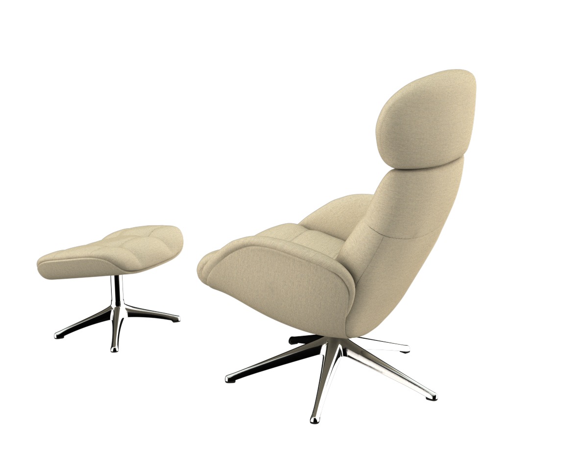 FLEXLUX Relaxsessel »Chester, Funktionsessel, Polstersessel, Armlehnen-, TV-Fernsehsessel«, Premium Komfort, Rücken- und Kopfteilverstellung, Drehbar, Fuß Schwarz