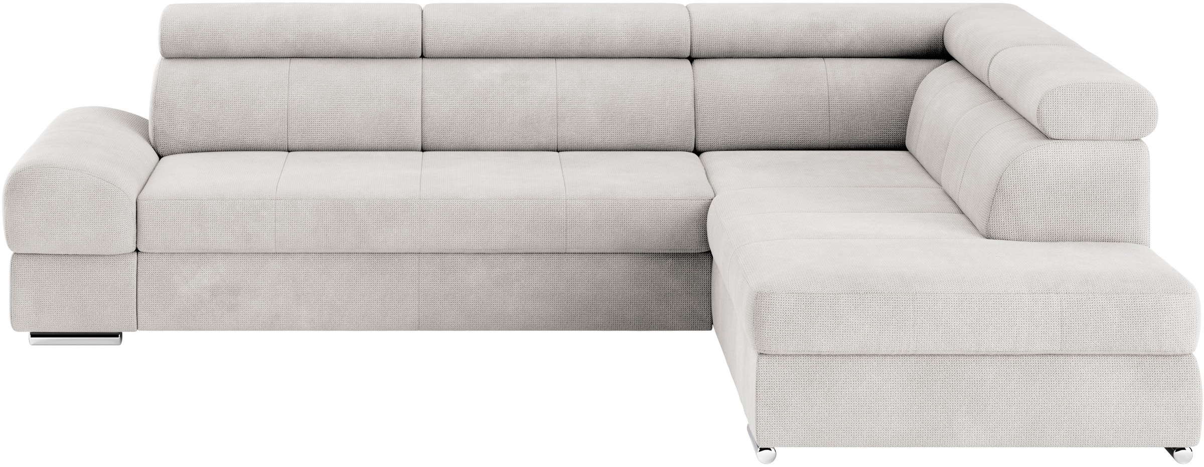 sit&more Ecksofa »Broadway L-Form«, mit verstellbaren Kopfteilen, wahlweise mit Bettfunktion