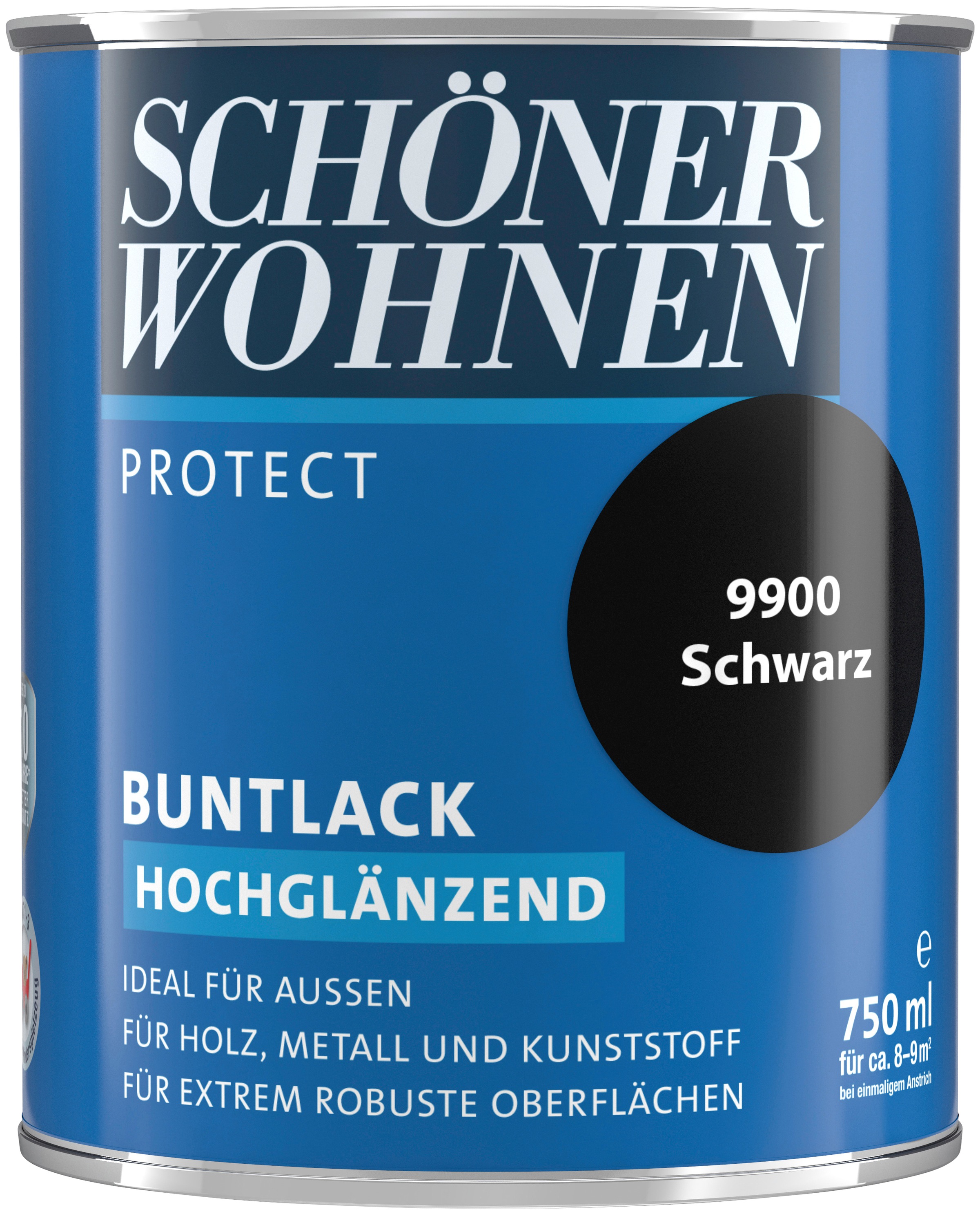 SCHÖNER WOHNEN-Kollektion Lack »Protect Buntlack«, (1), 750 ml, schwarz, hochglänzend,... kaufen