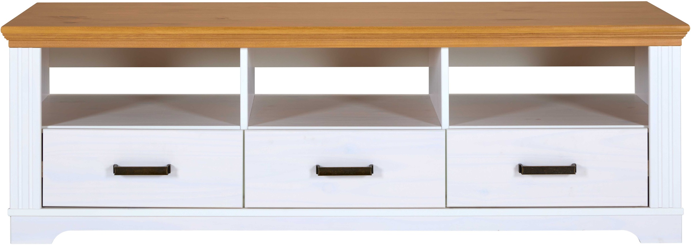 Inter Link TV-Schrank »Maluno« 1 Stk. tlg. Kiefer Massiv, Soft-Close, Stauraum, BxTxH: ca. 166,4 x 48 x 53,2 cm