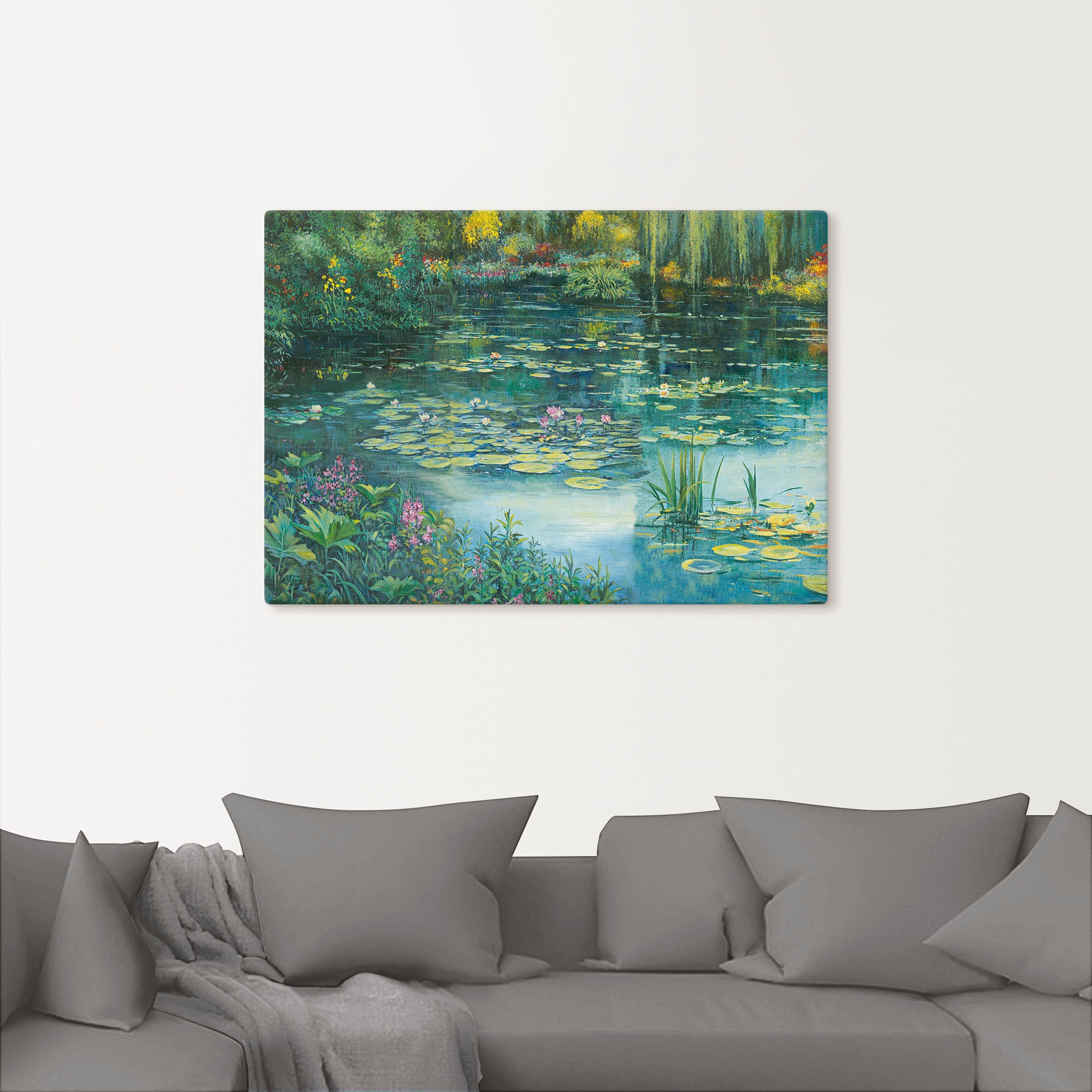 Artland Wandbild »Teichlandschaft I«, Gewässer, (1 St.), als Alubild, Outdoorbild, Leinwandbild, Poster in verschied. Größen