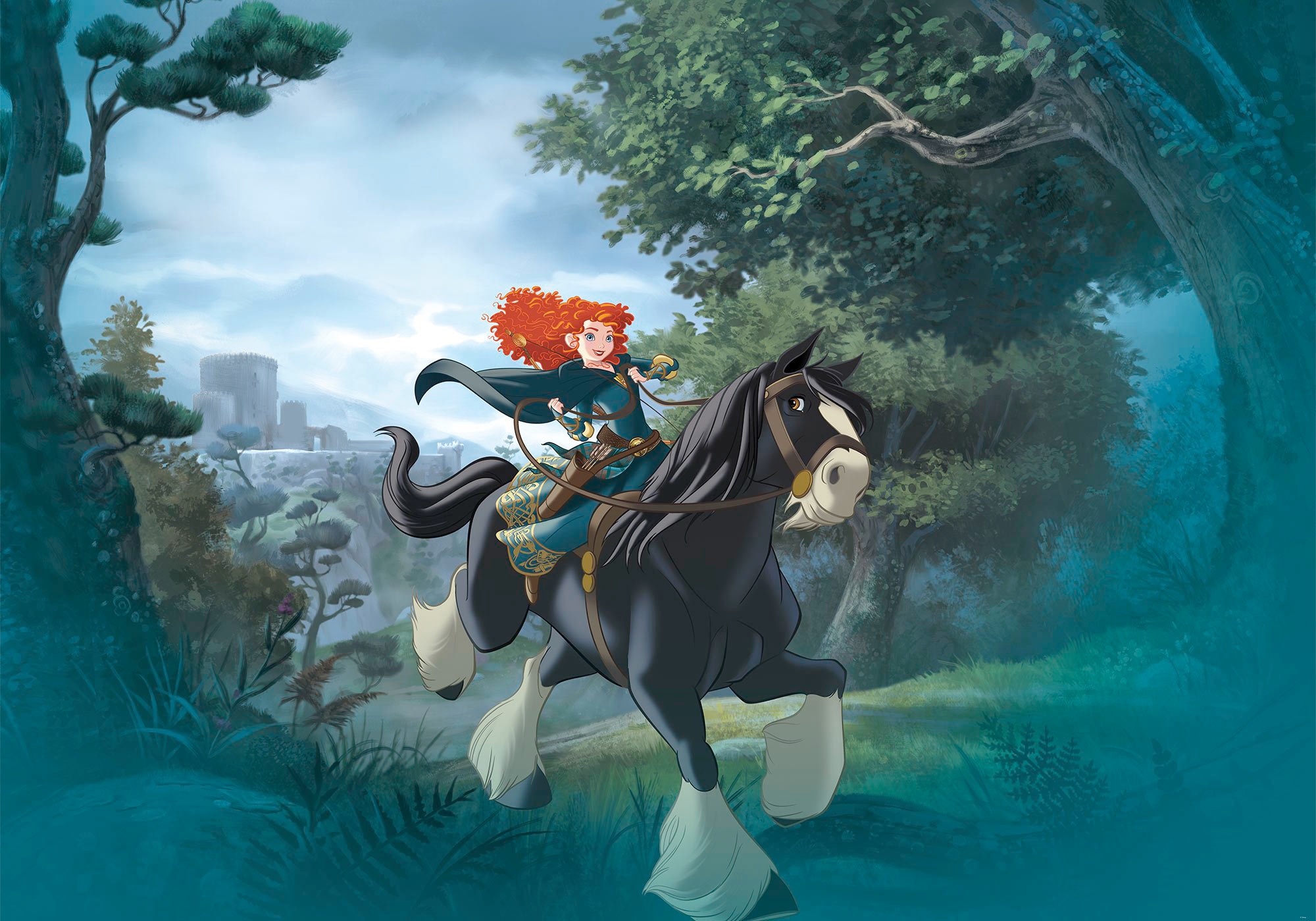 Komar Vliestapete »Merida Riding«, 400x280 cm (Breite x Höhe) günstig online kaufen