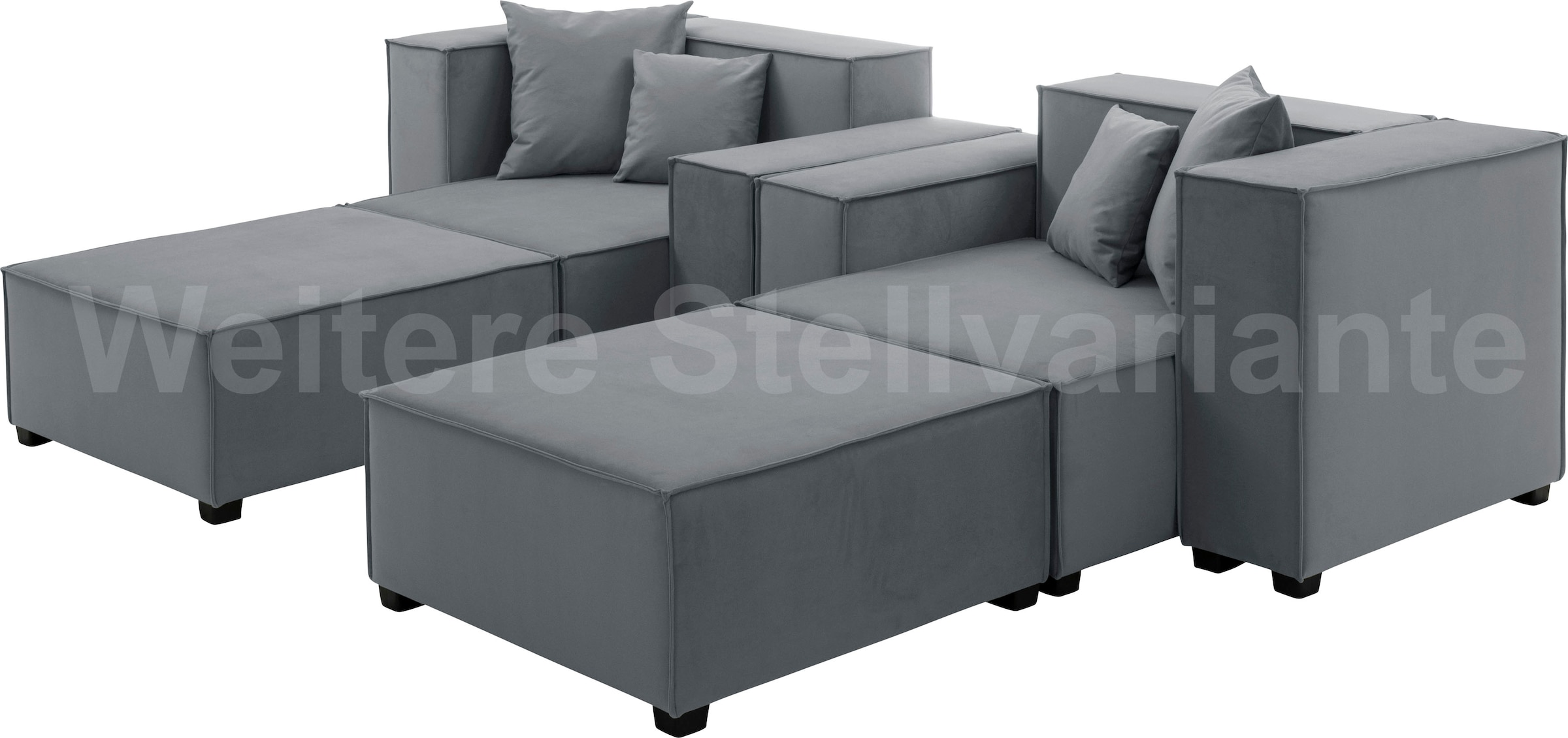 Max Winzer® Wohnlandschaft »MOVE«, (Set), Sofa-Set 04 aus 10 Sitzelementen, inklusive 4 Zierkissen, kombinierbar