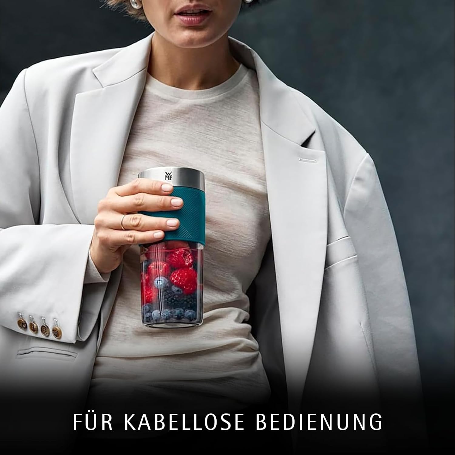 WMF Smoothie-Maker »KÜCHENminis Mix on the Go« 50 W tragbar, wiederaufladbar, 300 ml, 50 W, langlebiger Akku, 20.000 U/min