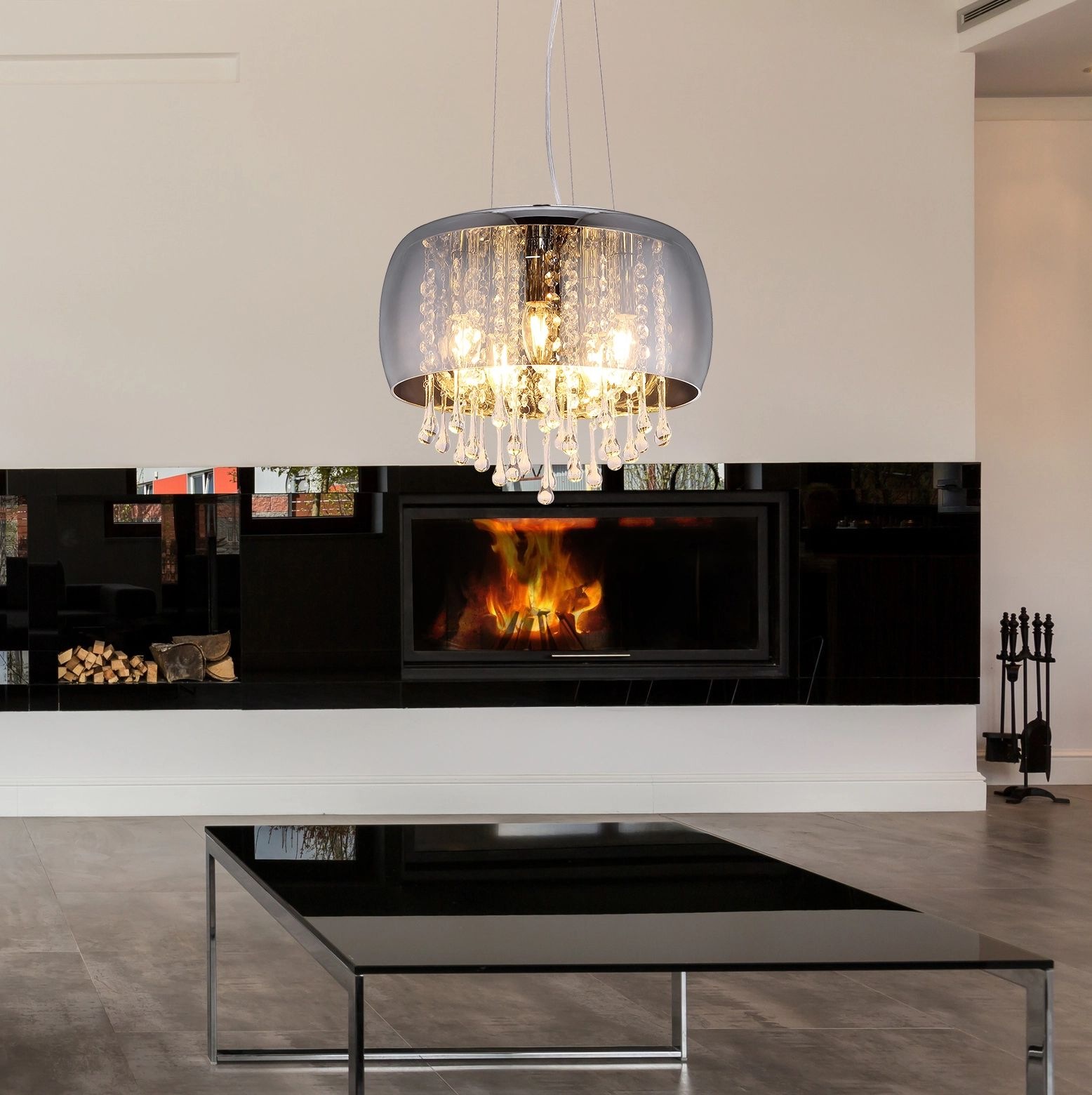 GLOBO LIGHTING Hängeleuchte »KALLA«, Leuchtmittel E14 | ohne Leuchtmittel, kürzbar