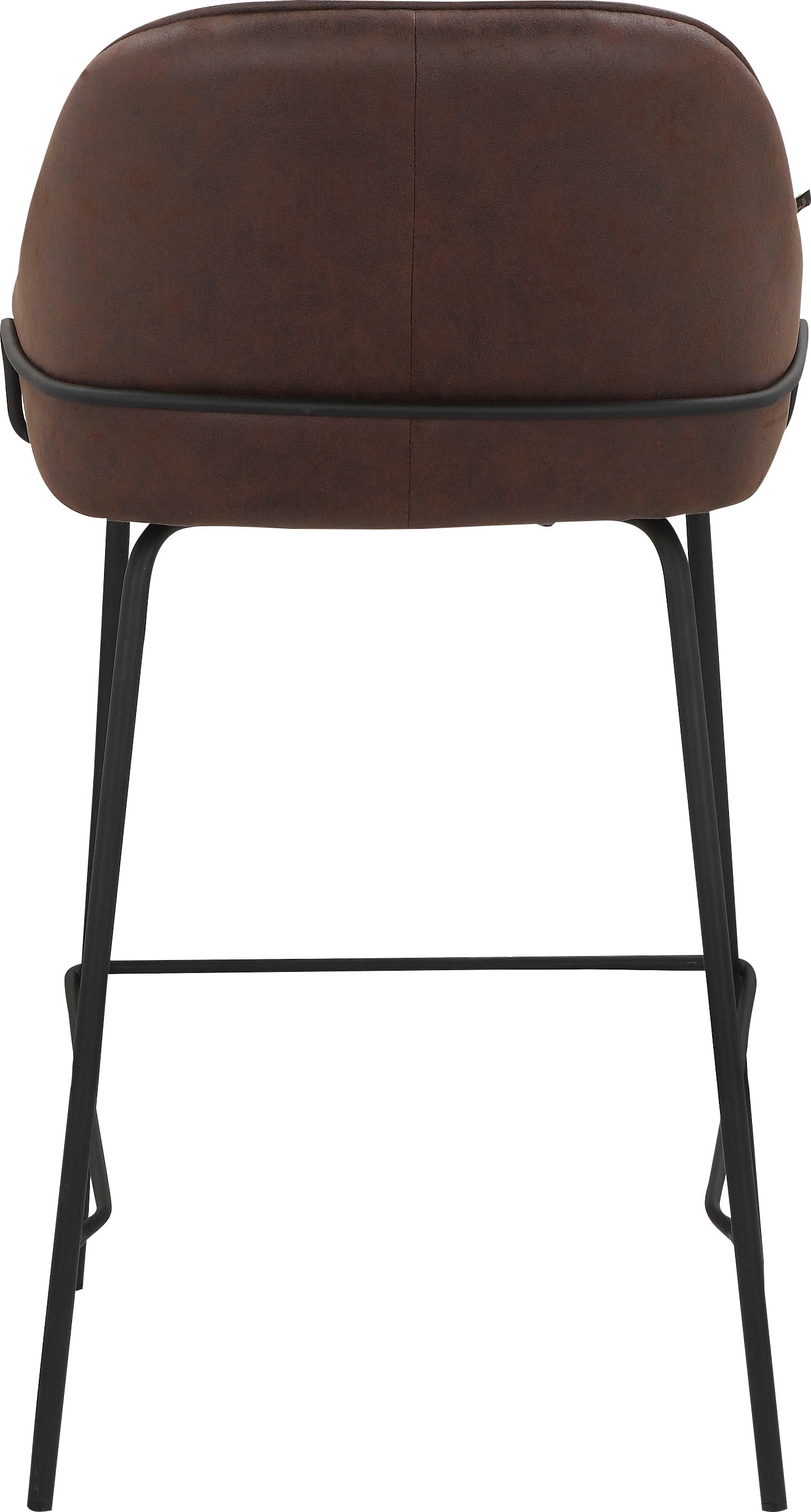 Leonique 4-Fußstuhl »Puant«, 2 St., Luxus-Microfaser, mit Stoff aus Polyester/recyceltem Polyester, Sitzhöhe 65 cm