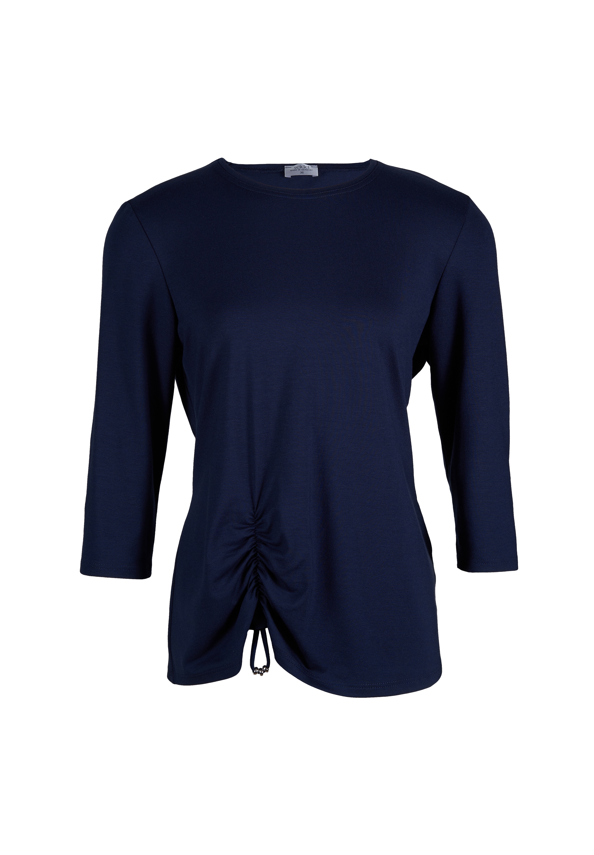 Seidel Moden 3/4-Arm-Shirt, mit Raff-Detail vorne - MADE IN GERMANY
