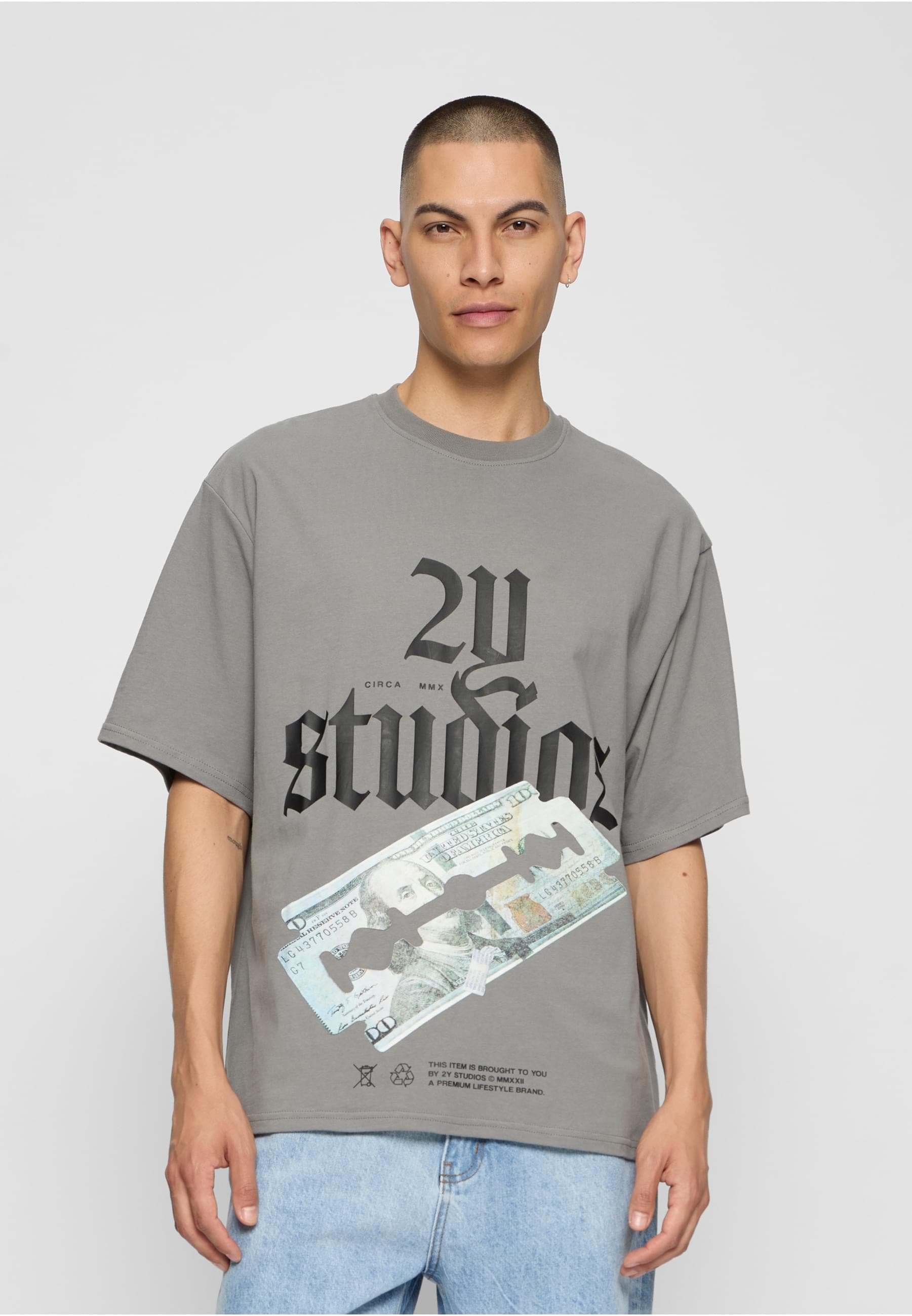 2Y Studios T-Shirt »2Y Studios Herren Razor Oversize Tee« 1 Stk.