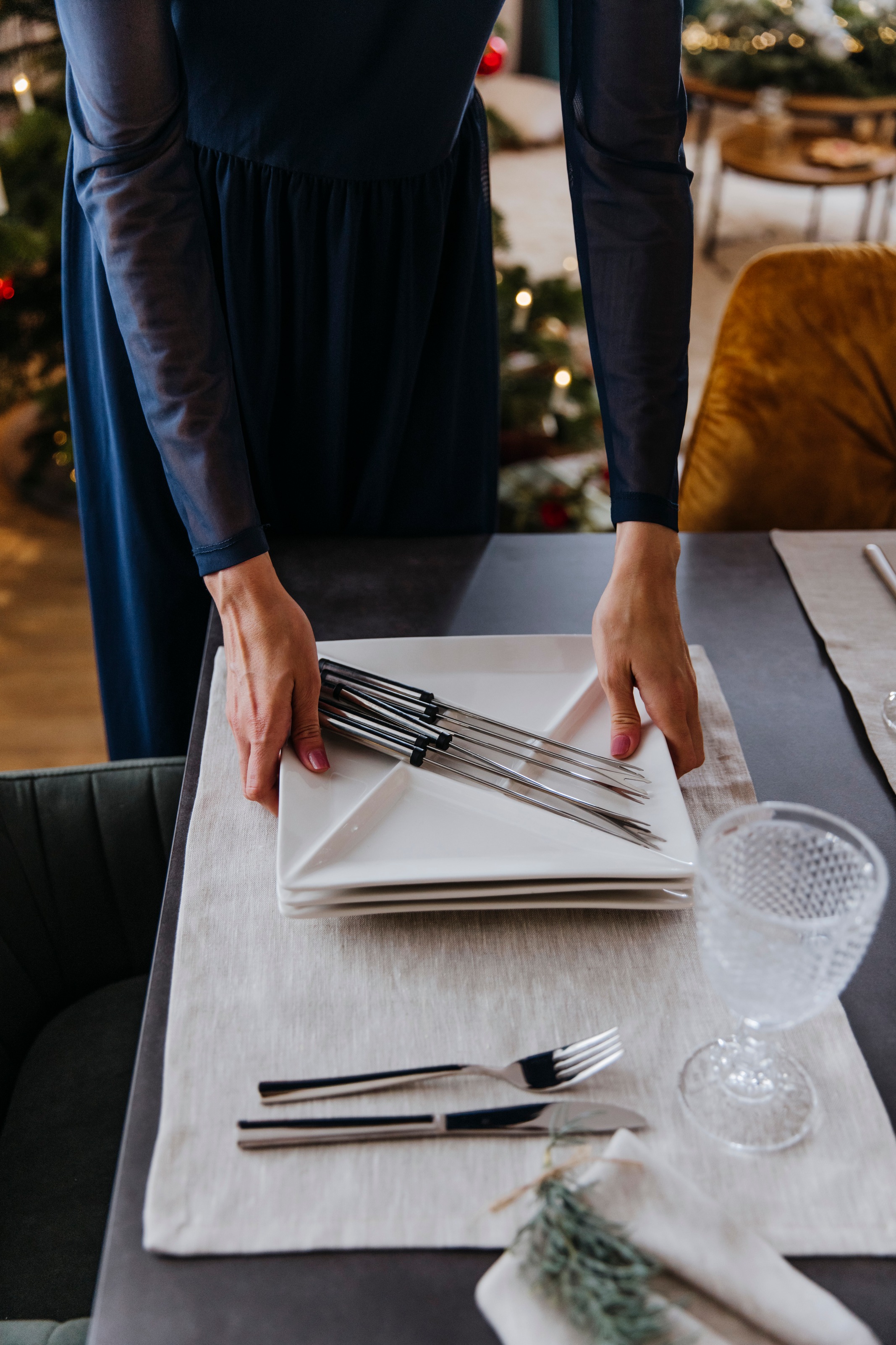 SWISSMAR Fondueteller »Raclette/Fondue Porzellanteller« Porzellan, quadrati günstig online kaufen