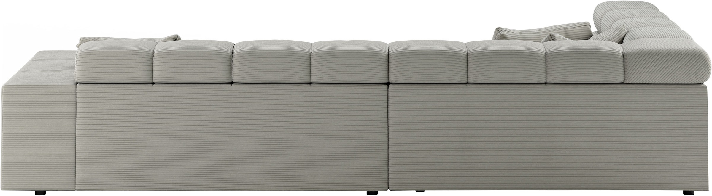 INOSIGN Ecksofa »Ancona incl. Kopfteilverstellung, OTTOs Choice, Breite 319cm, L-Form«, wahlweise motorische Sitztiefenverstellung, auch in Cord + Easy Care