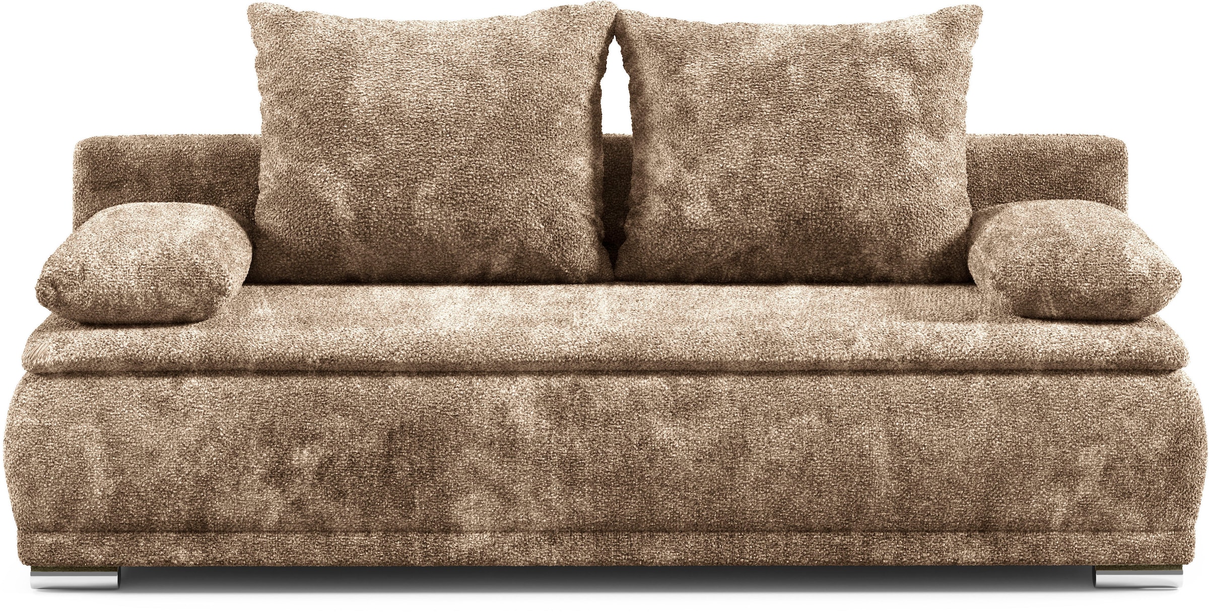 WERK2 Schlafsofa »Biggi, komfortabel und elegant, Breite 206cm,«, 2-Sitzer Sofa & Schlafcouch mit Bettkasten