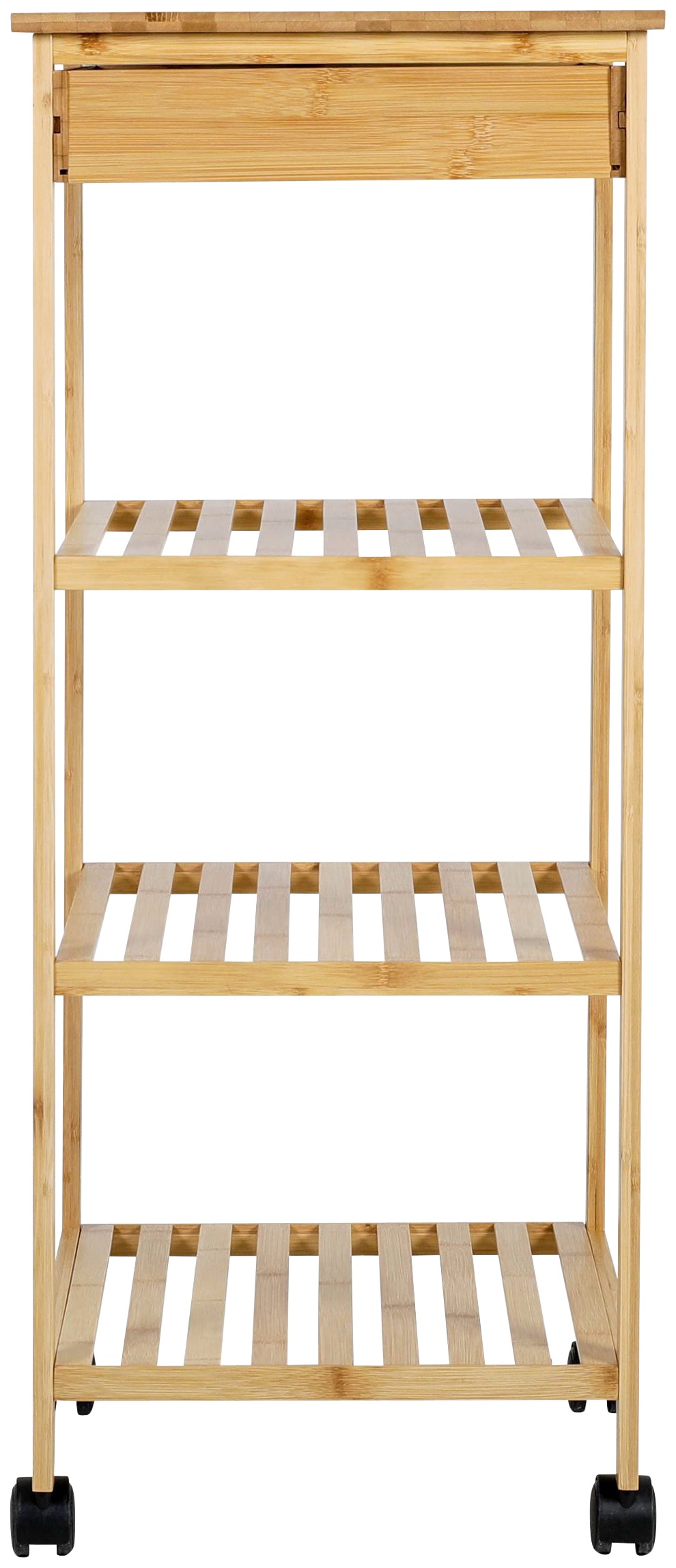 axentia Standregal »Küchenschrank, Bambus, mit Rollen« auf Rechnung