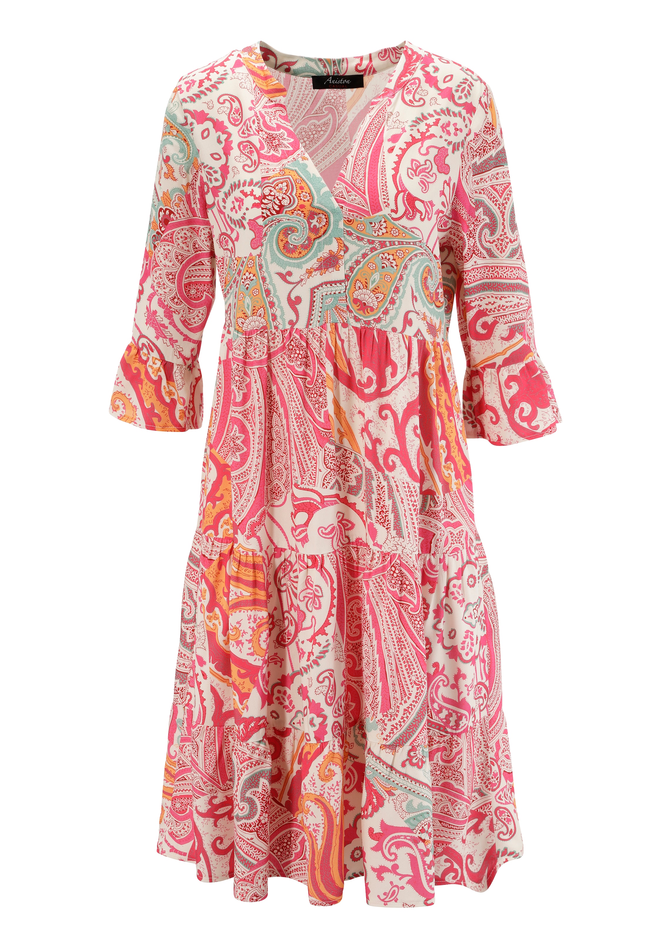 Aniston CASUAL Blusenkleid, mit großflächigem Paisley-Druck - NEUE KOLLEKTION