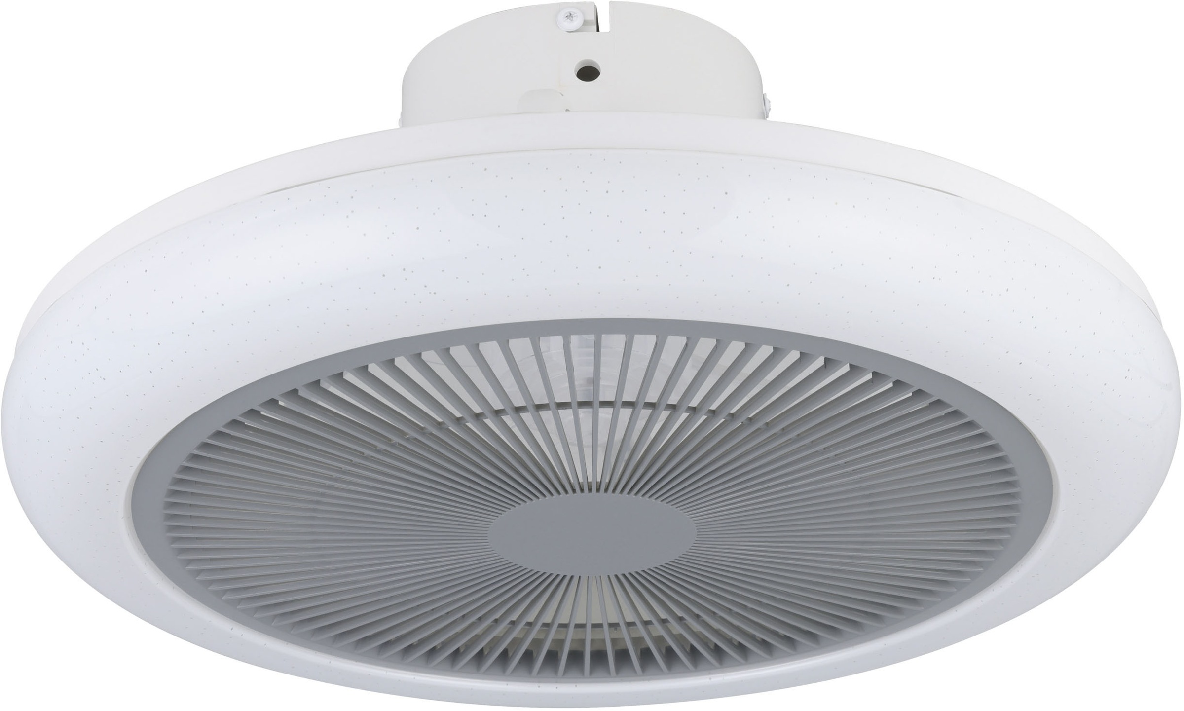 EGLO LED Deckenleuchte »KOSTRENA Leuchte und Ventilator - ABS - LED - 3X8,5W - IP20« LED-Modul 1 Stk. Kaltweiß | Neutralweiß | Warmweiß Deckenventilator, Deckenleuchte, Wohnzimmer, Schlafzimmer, H19xØ45,5cm