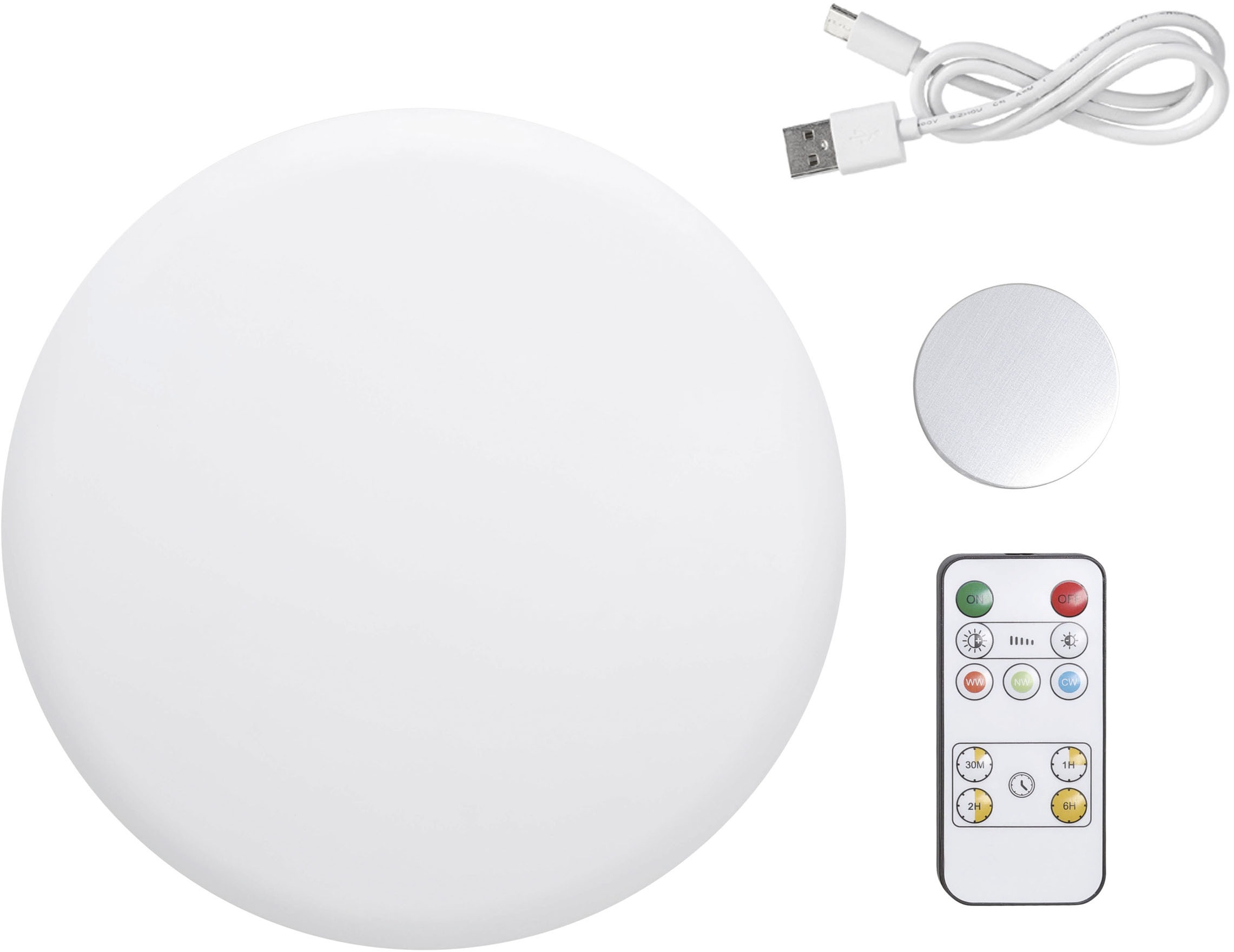 EGLO Wandleuchte »PORCIANO Wandlampe - Kunststoff - LED - 2W - IP20« LED-Modul 1 Stk. Warmweiß Wandstrahler, Wandspot, Wohnzimmer, Flur, Schlafzimmer, H4 x Ø20 cm