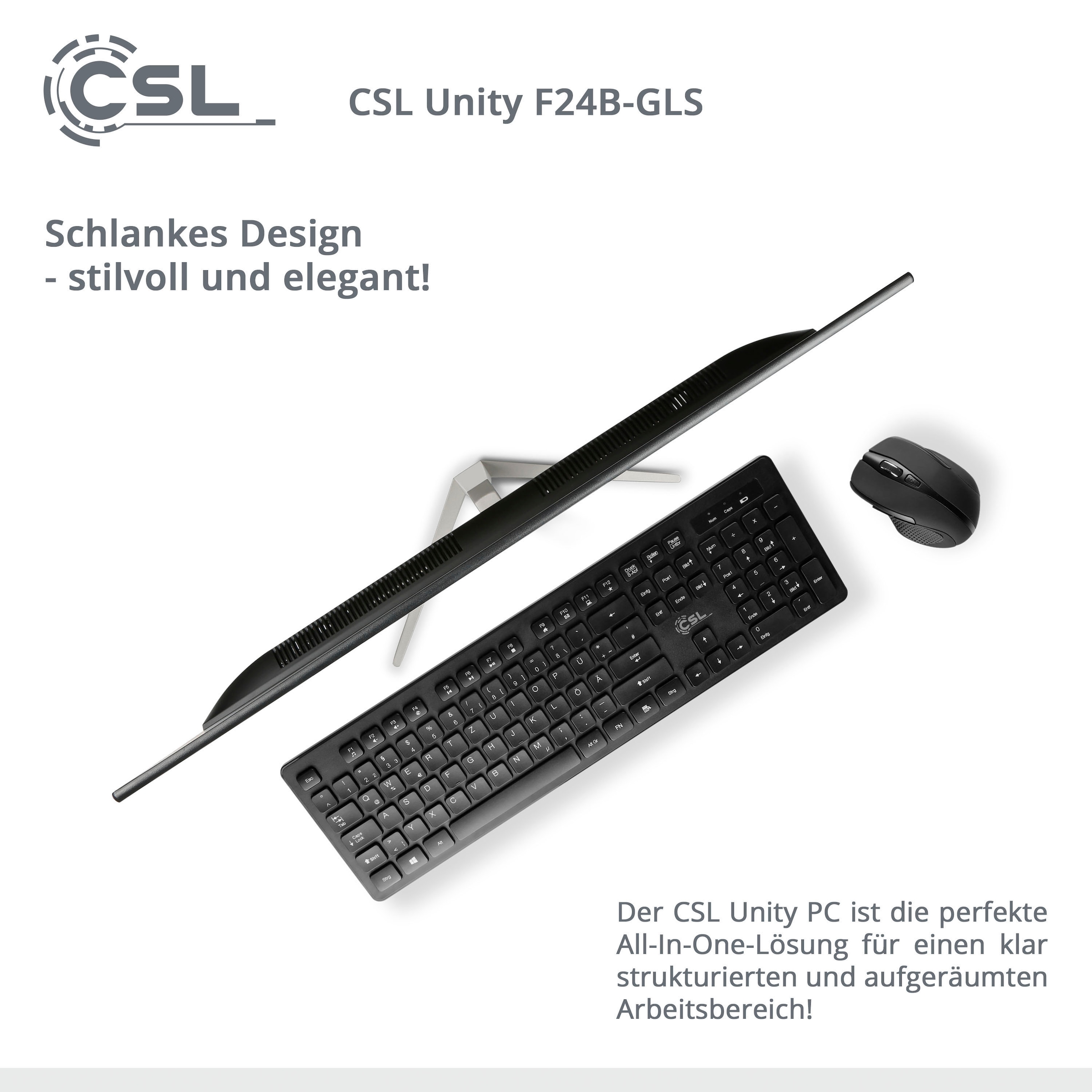 CSL All-in-One PC »Unity F24-GLS mit Windows 10 Home«